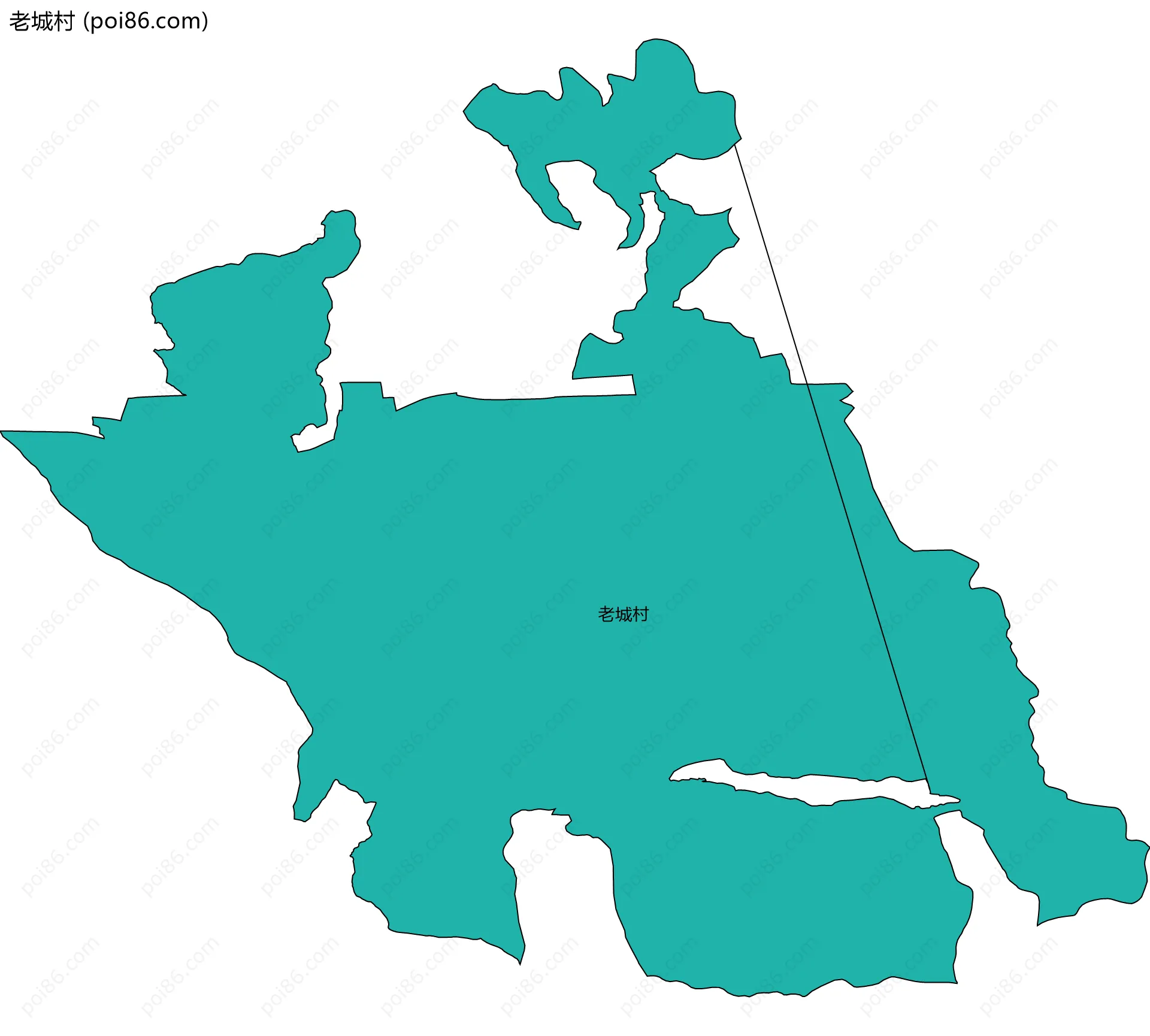 老城村边界地图