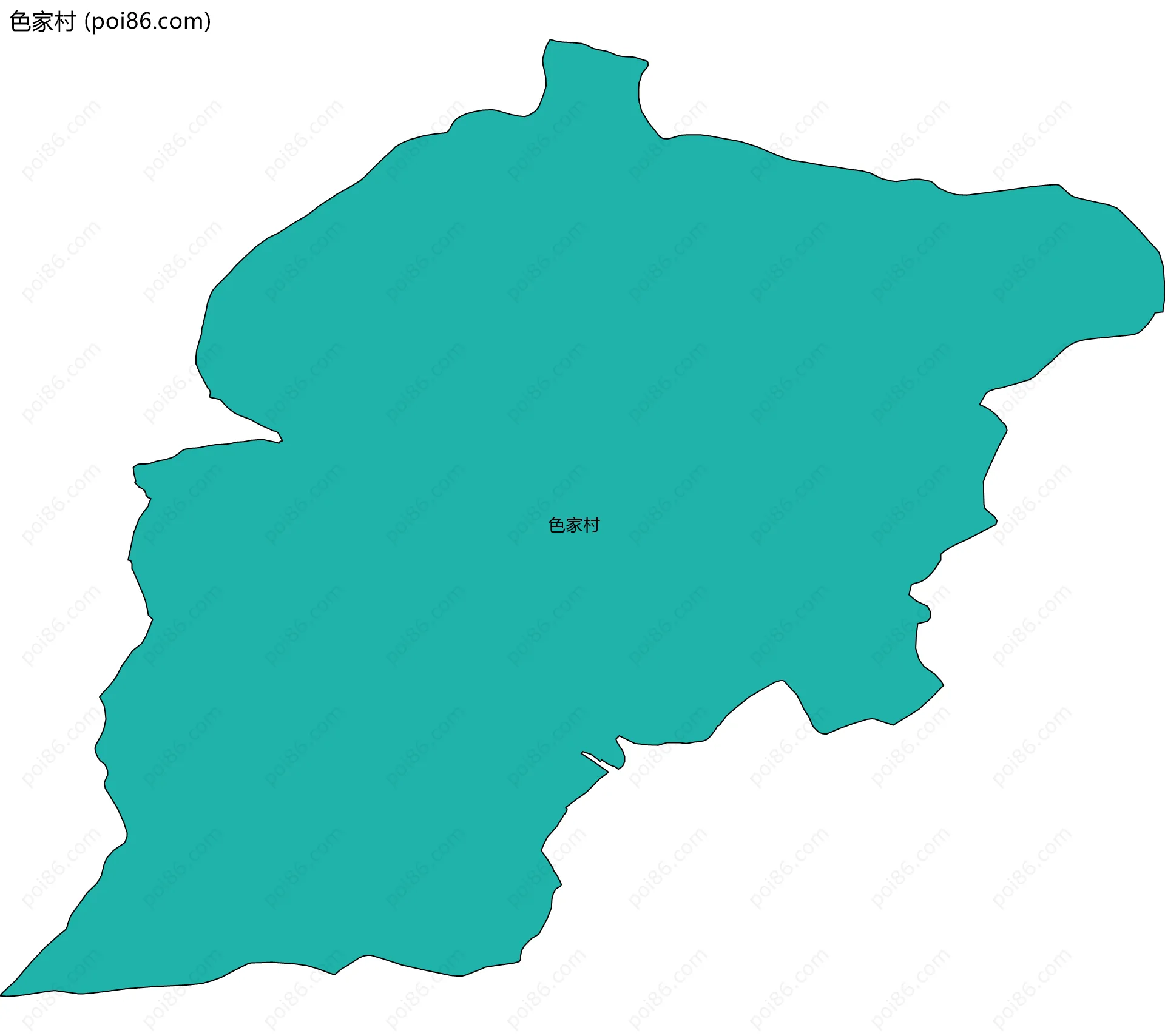 色家村边界地图