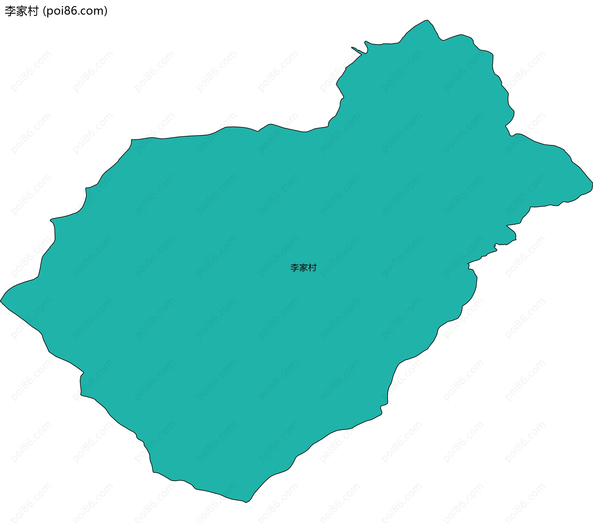 李家村边界地图