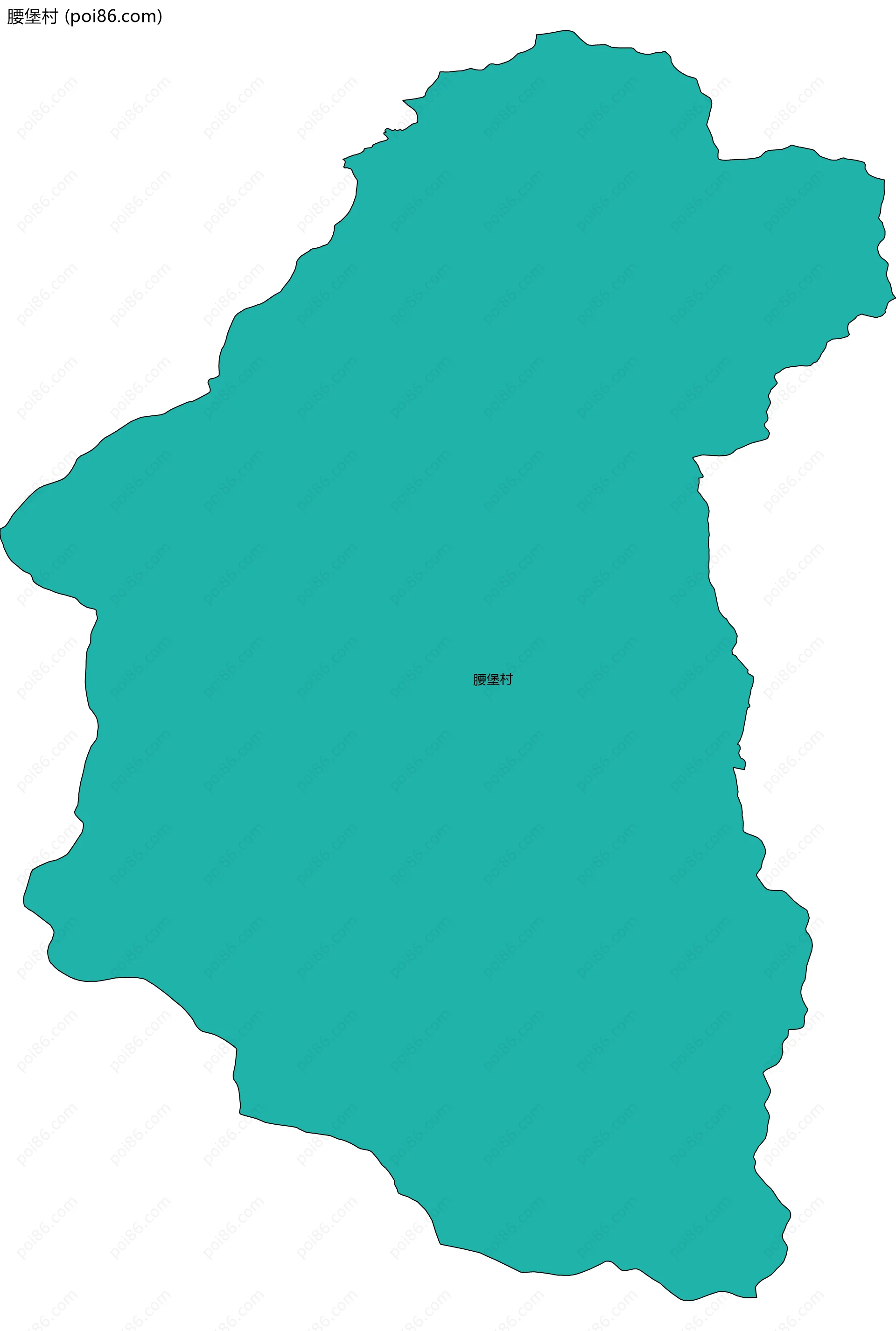 腰堡村边界地图