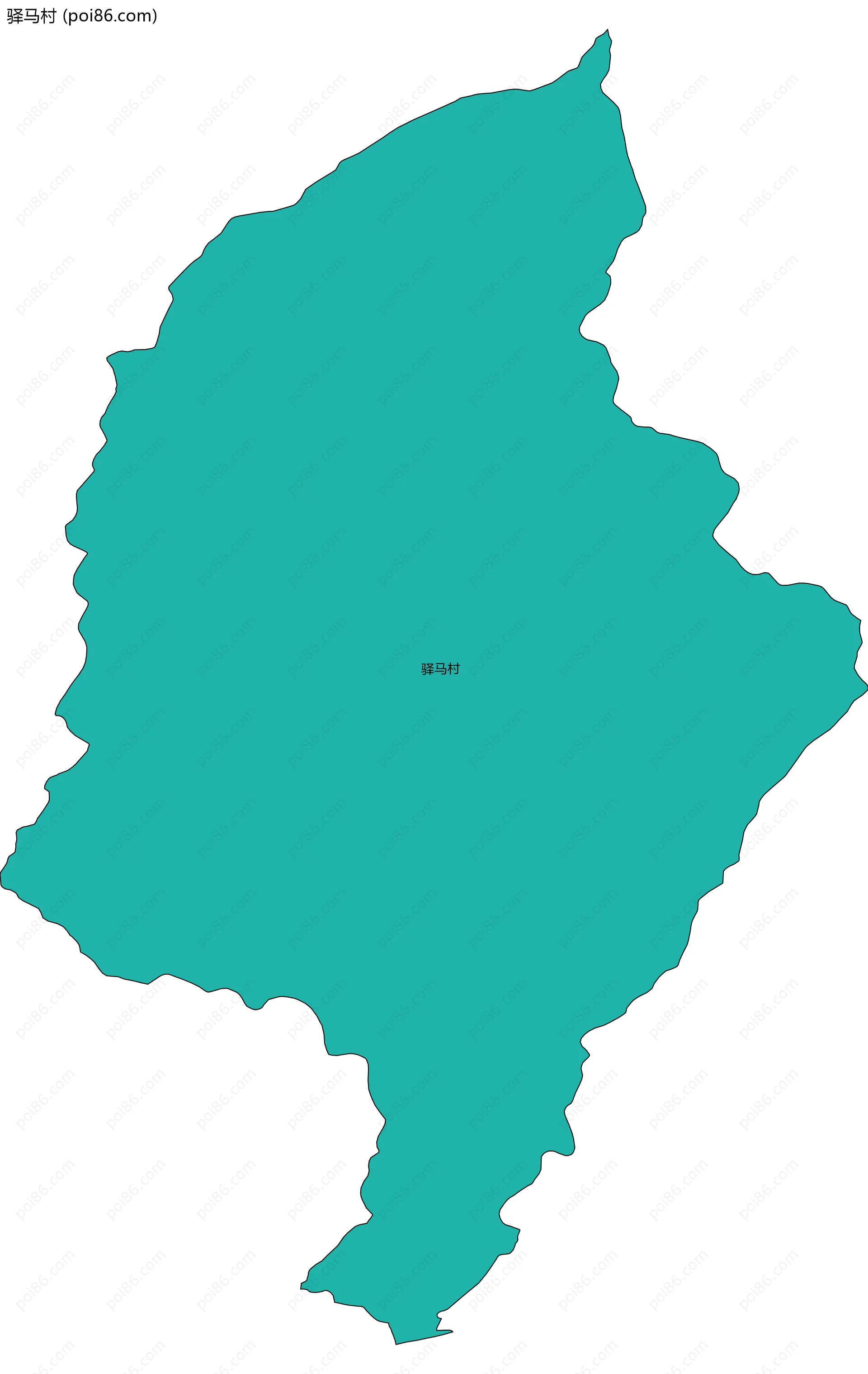 驿马村边界地图