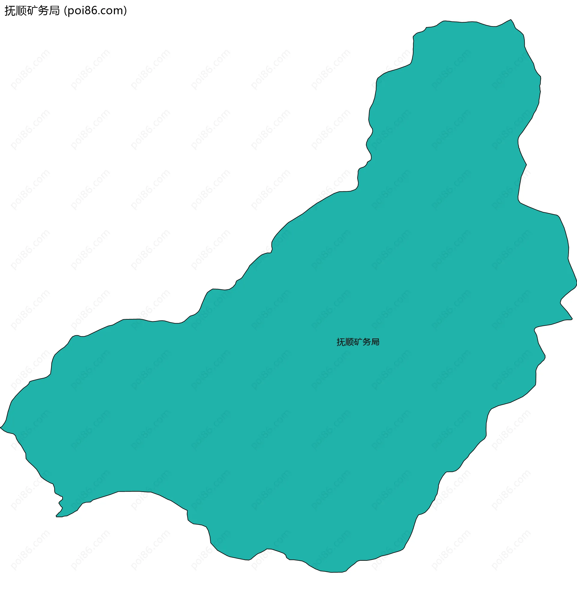 抚顺矿务局边界地图