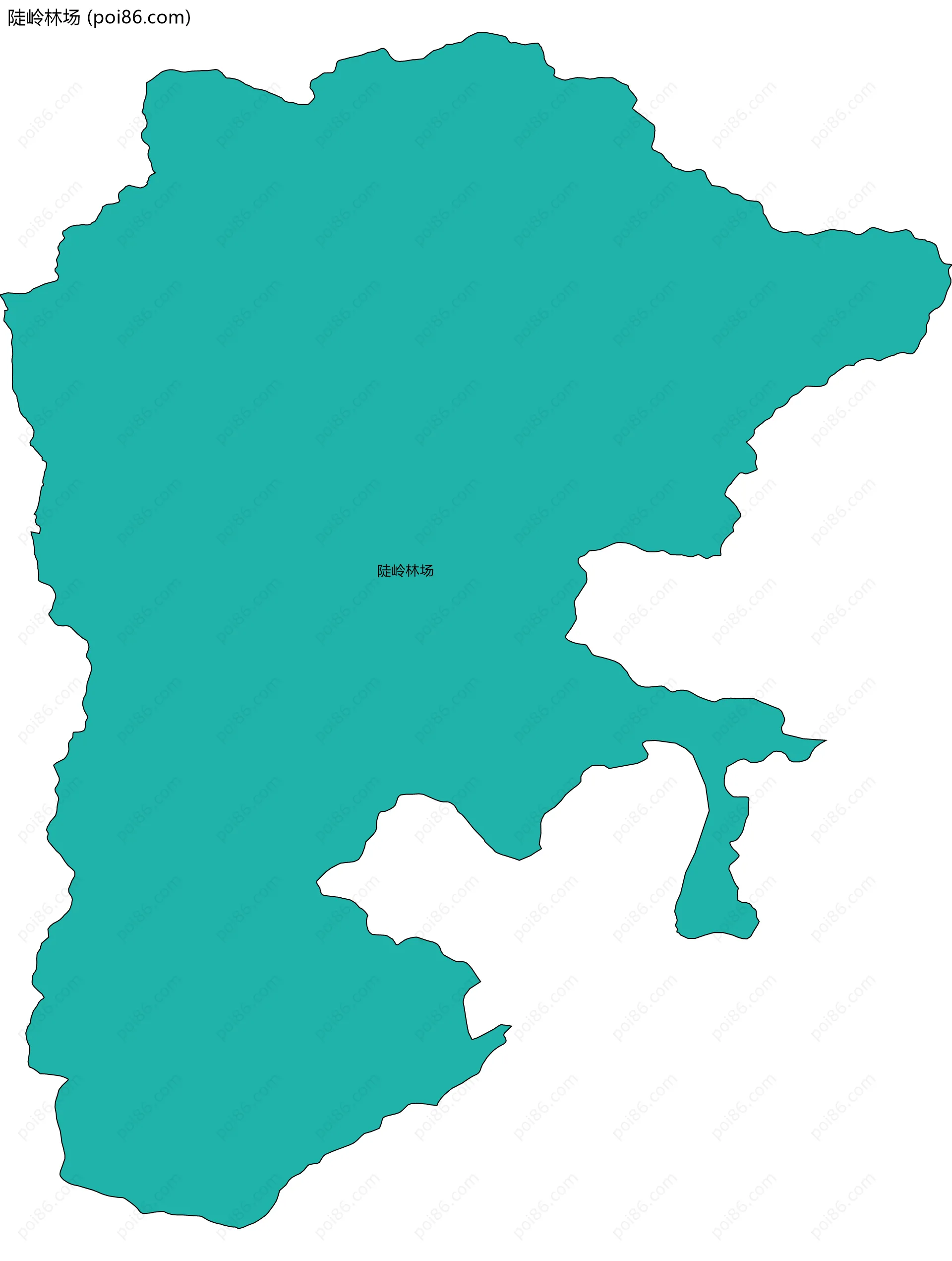 陡岭林场边界地图