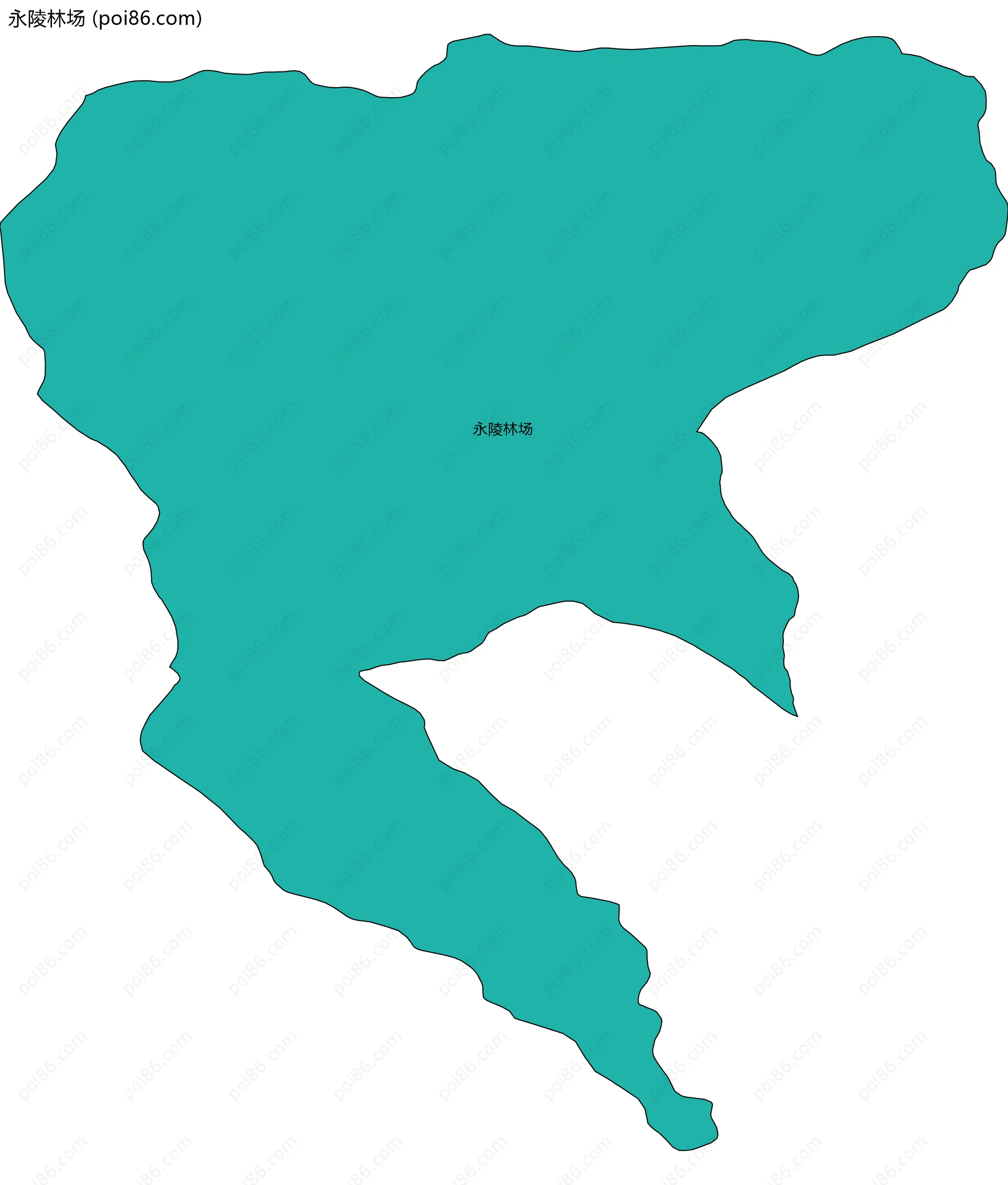 永陵林场边界地图