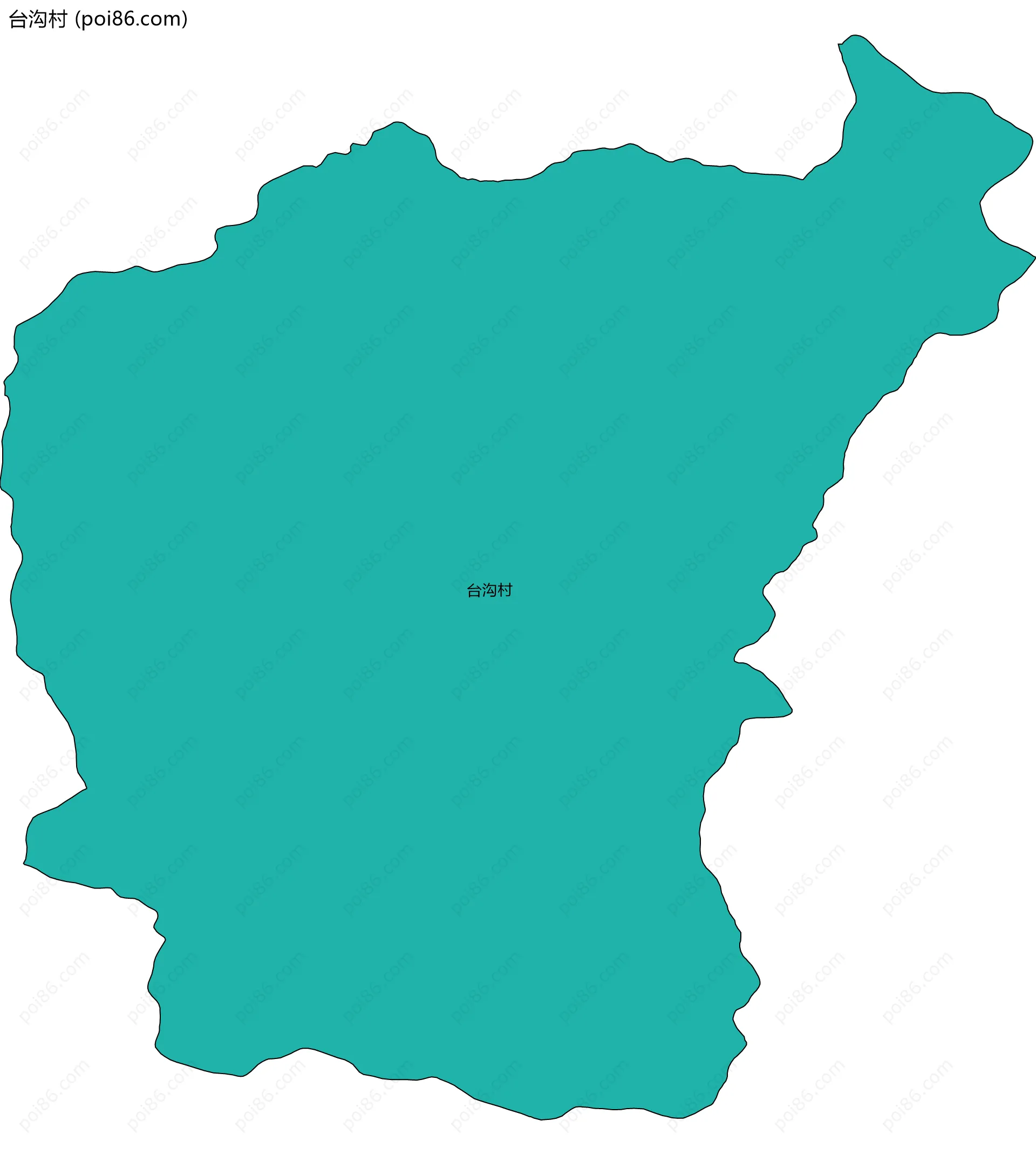 台沟村边界地图