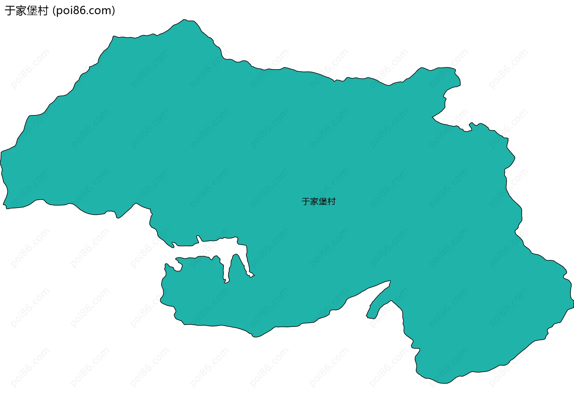 于家堡村边界地图