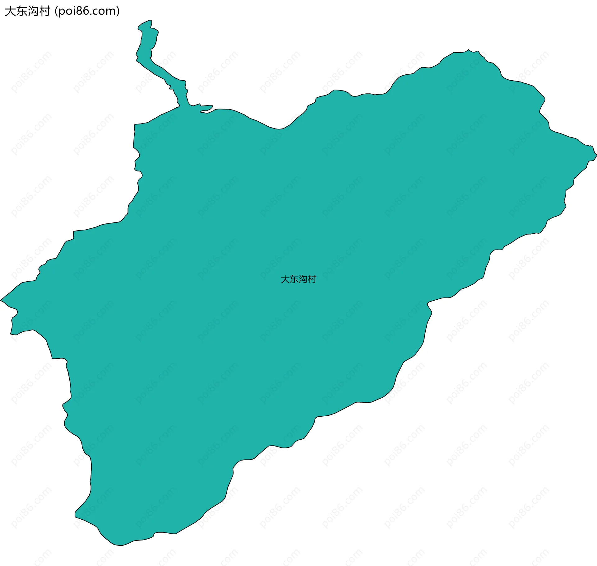 大东沟村边界地图