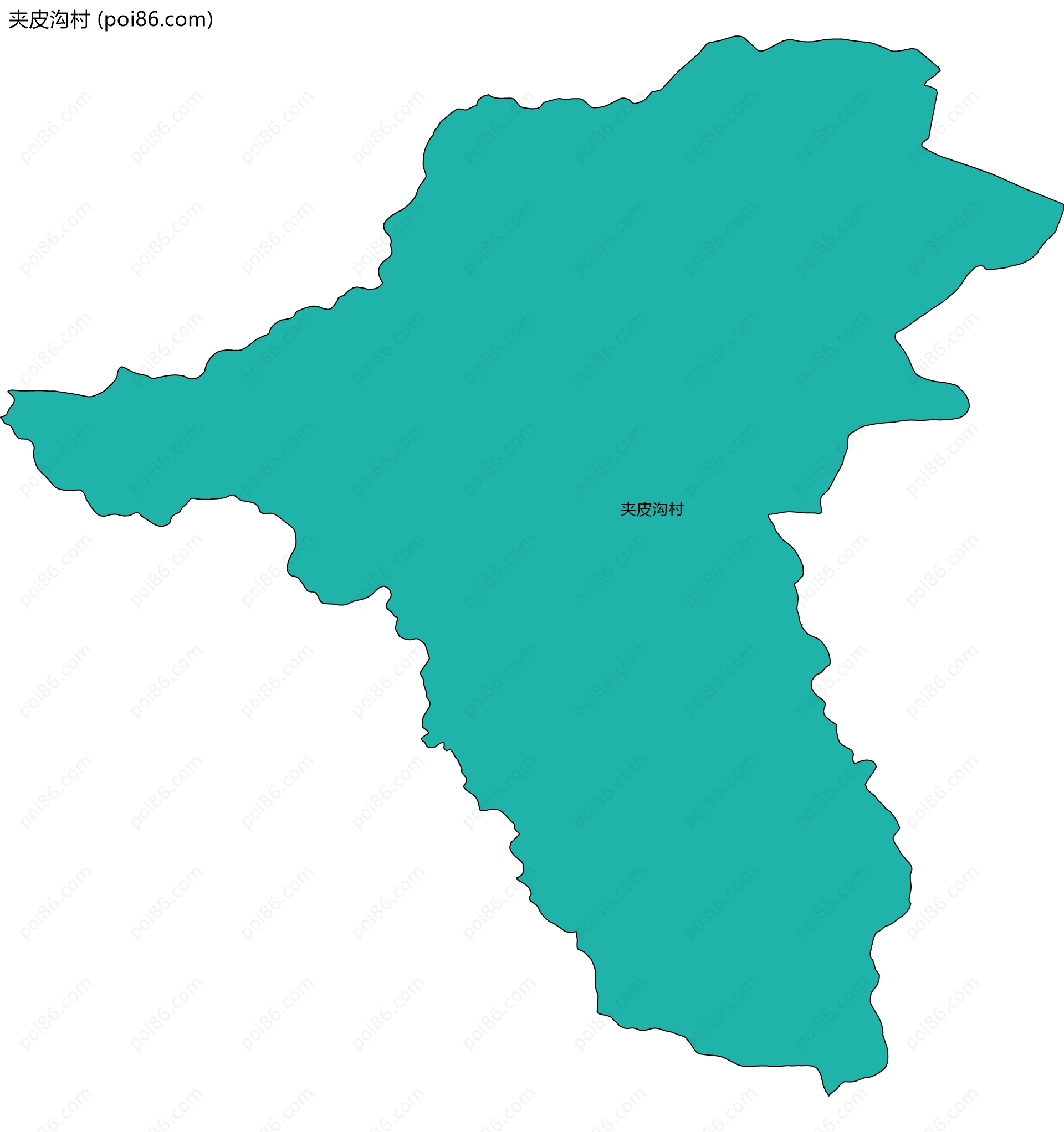 夹皮沟村边界地图