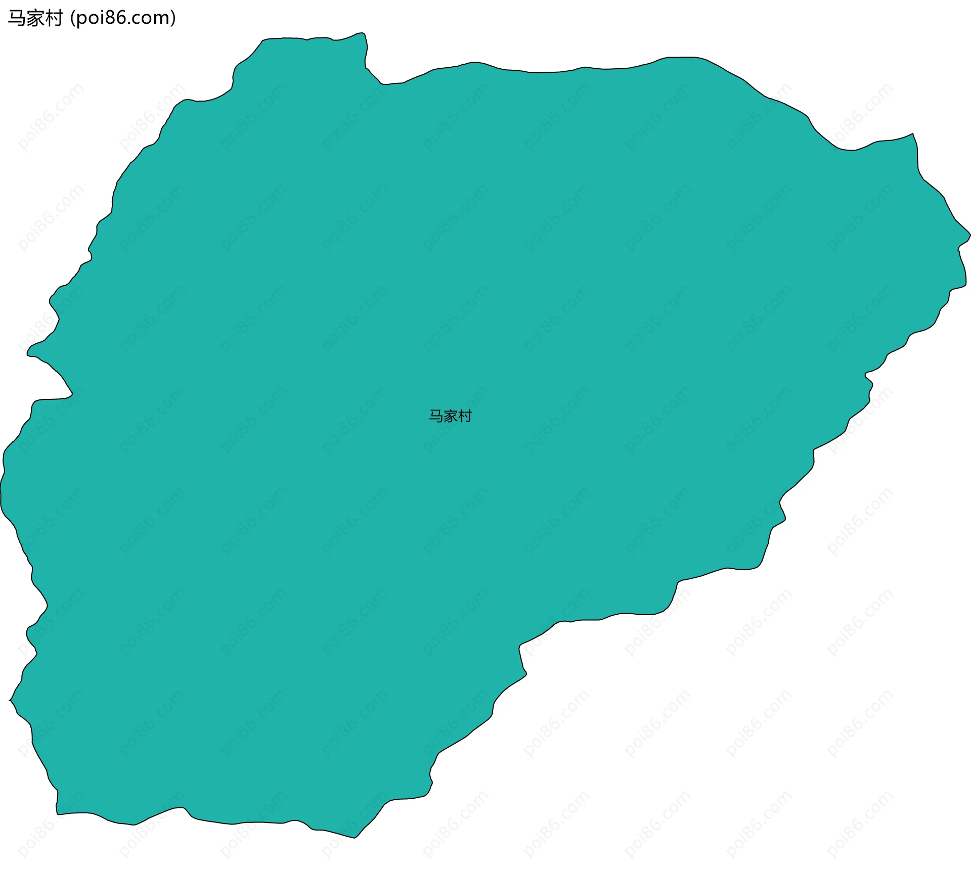 马家村边界地图