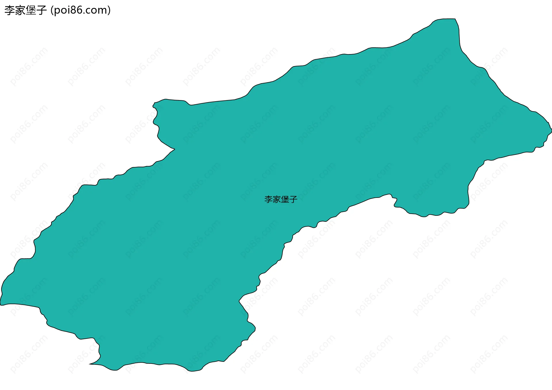 李家堡子边界地图