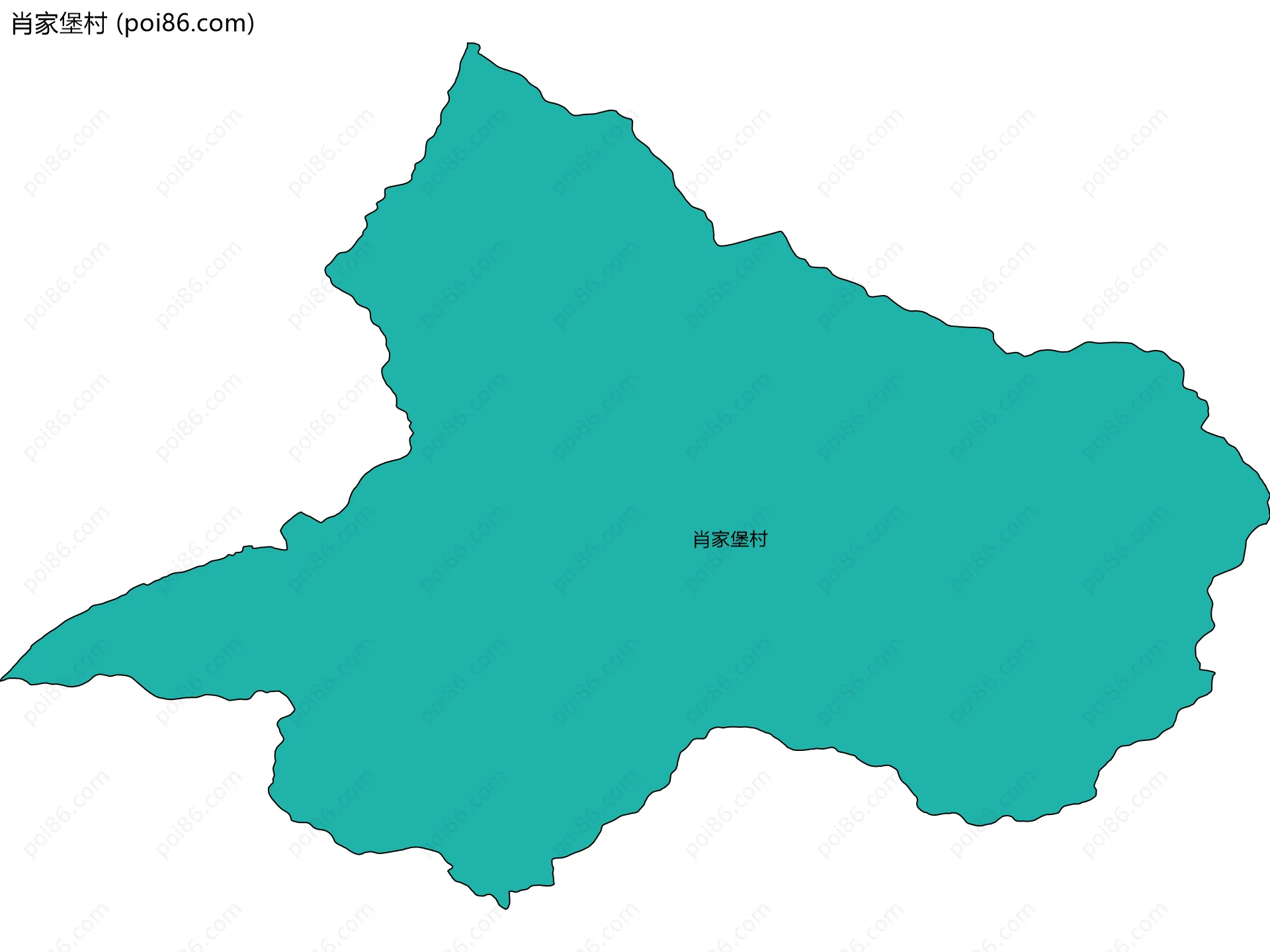 肖家堡村边界地图