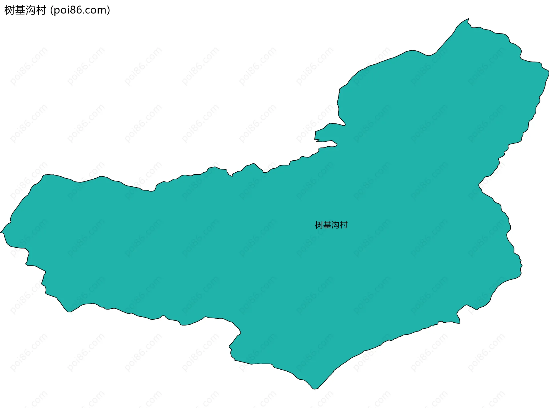 树基沟村边界地图