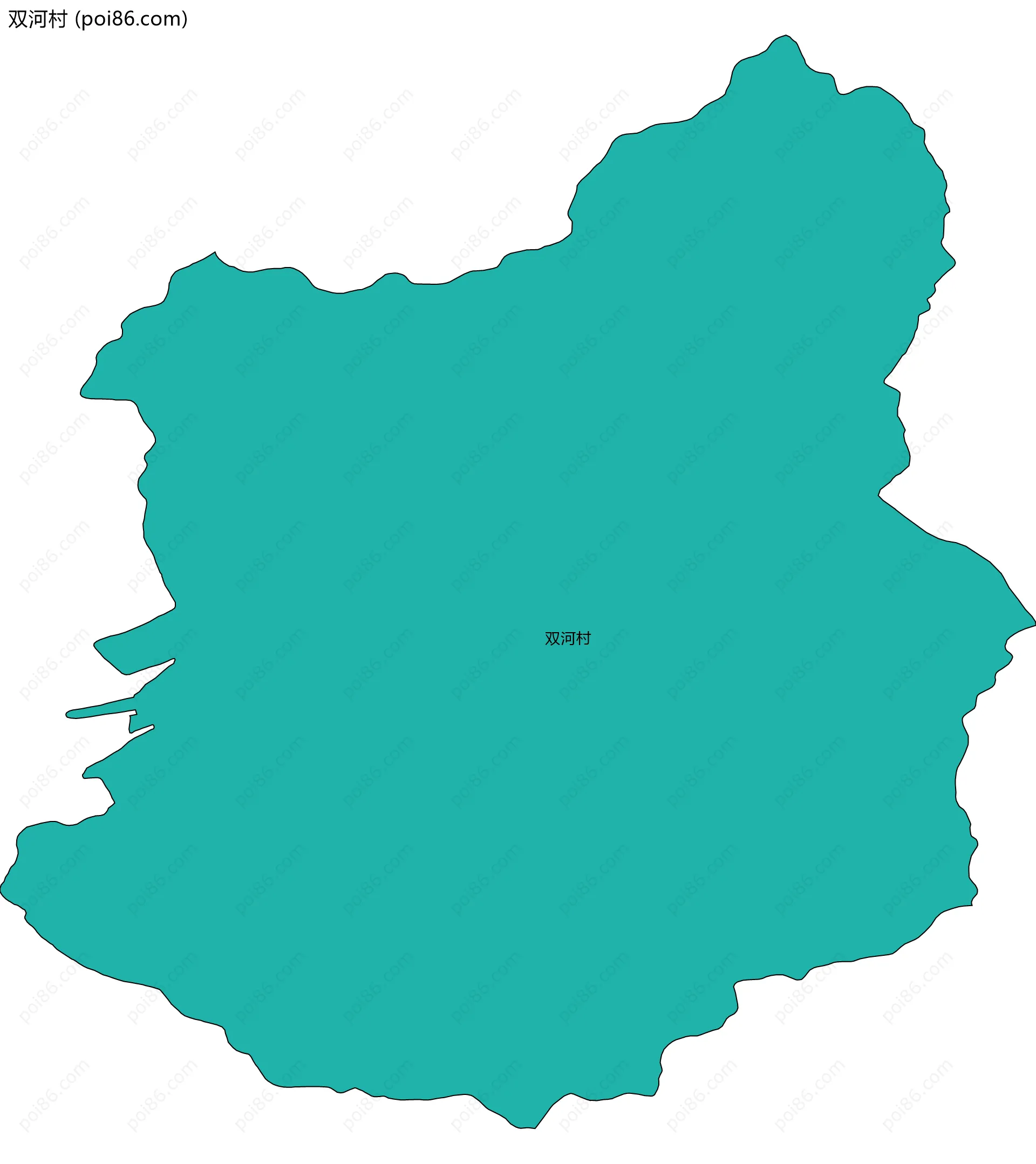 双河村边界地图