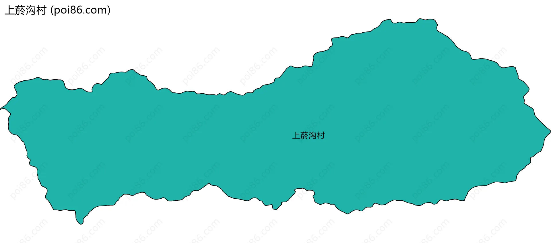 上菸沟村边界地图