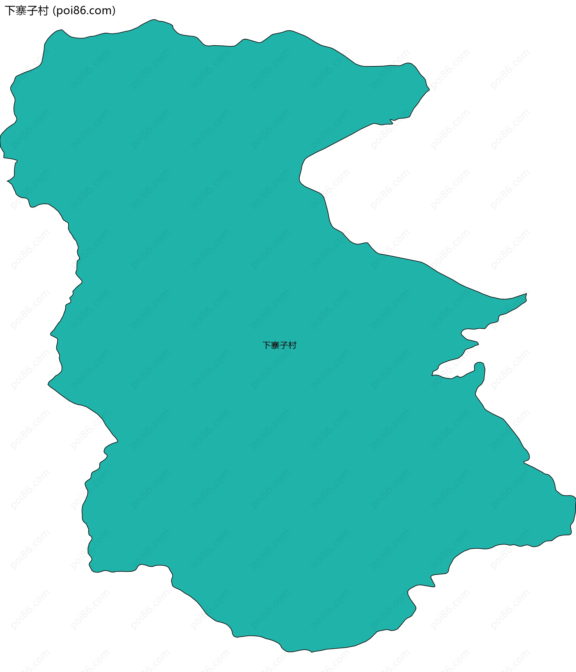 下寨子村边界地图