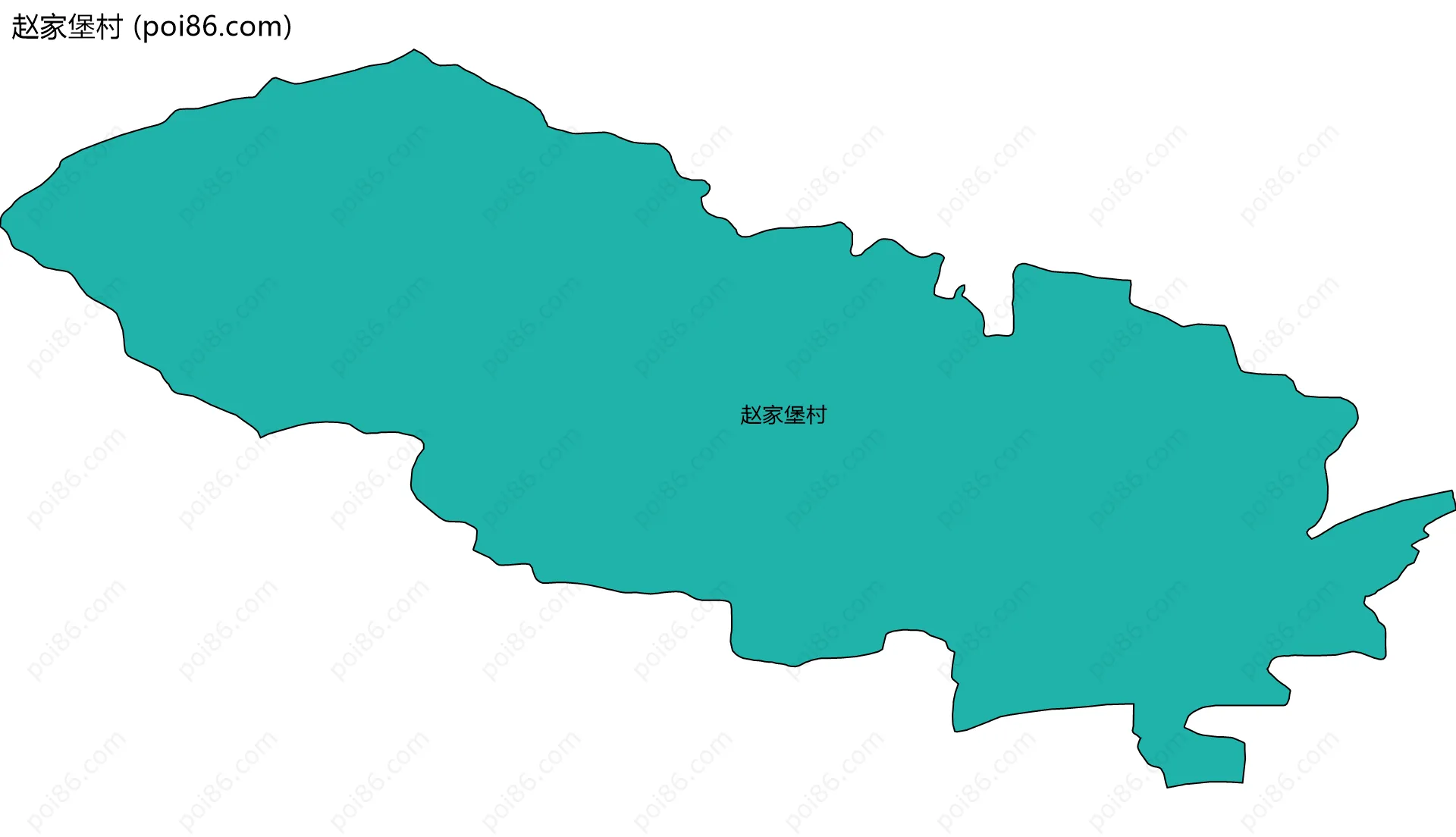 赵家堡村边界地图