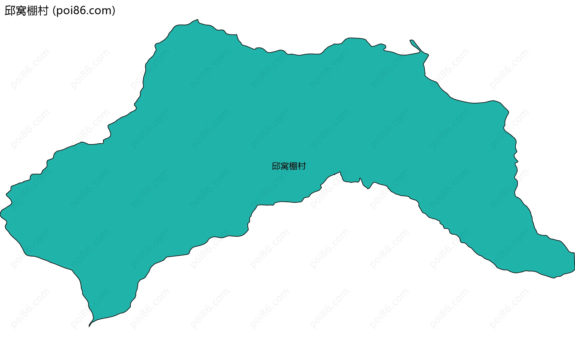 邱窝棚村边界地图