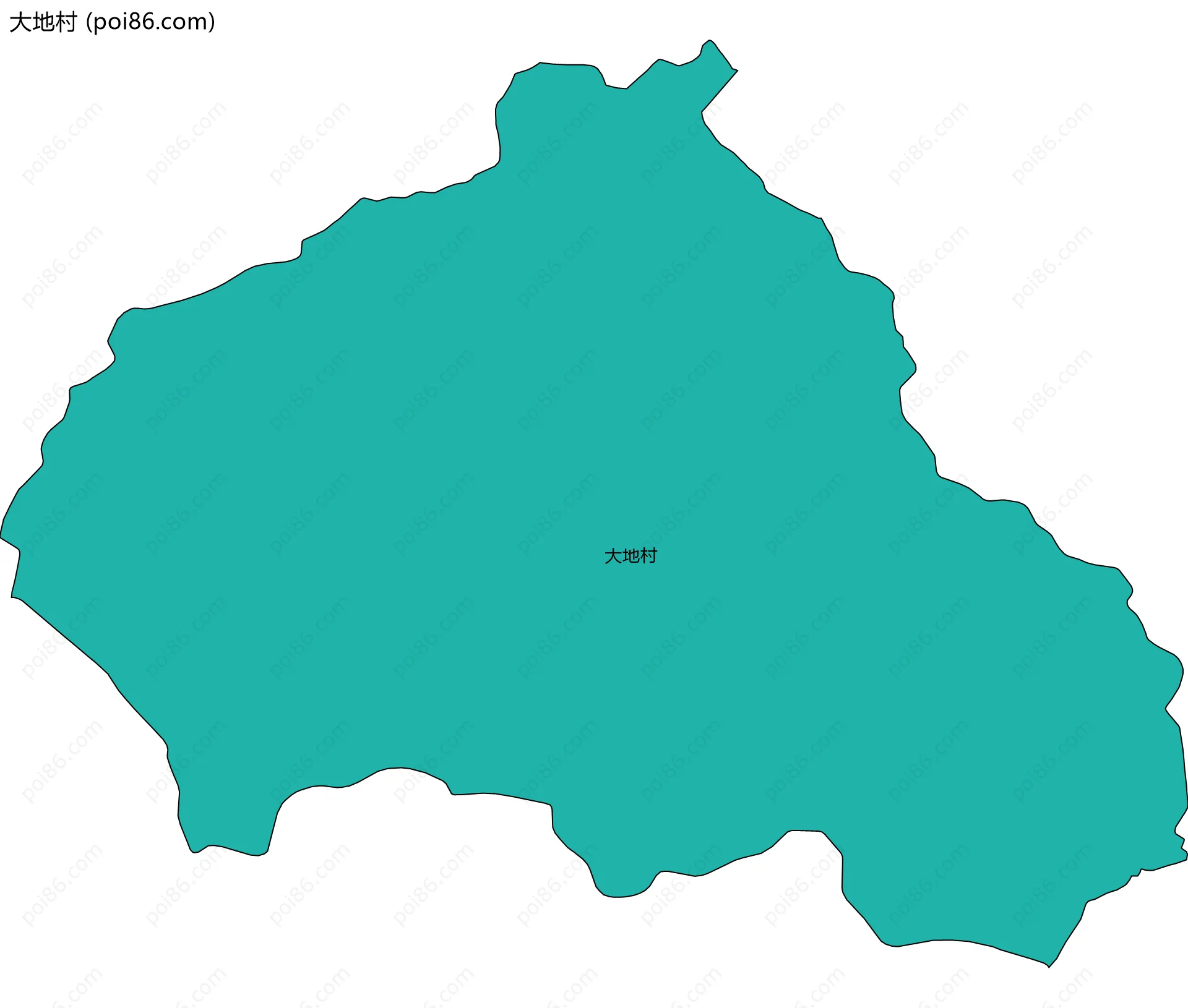 大地村边界地图