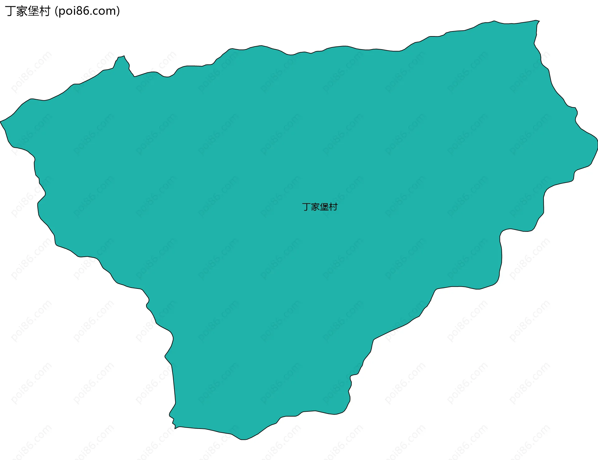 丁家堡村边界地图