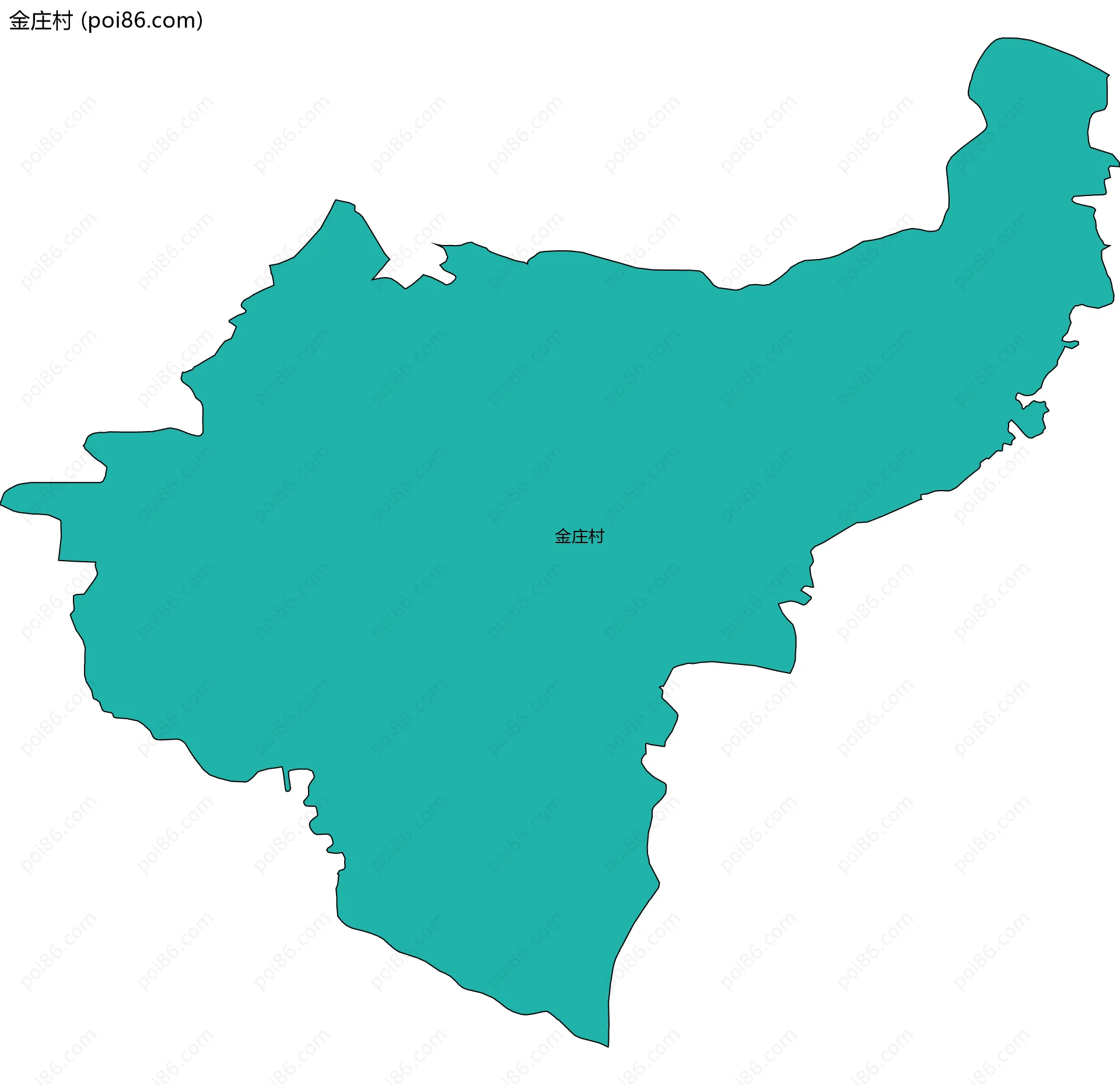 金庄村边界地图