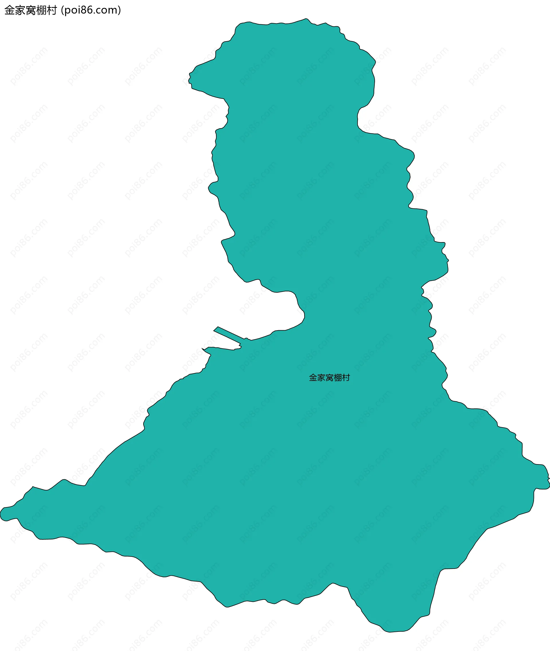 金家窝棚村边界地图