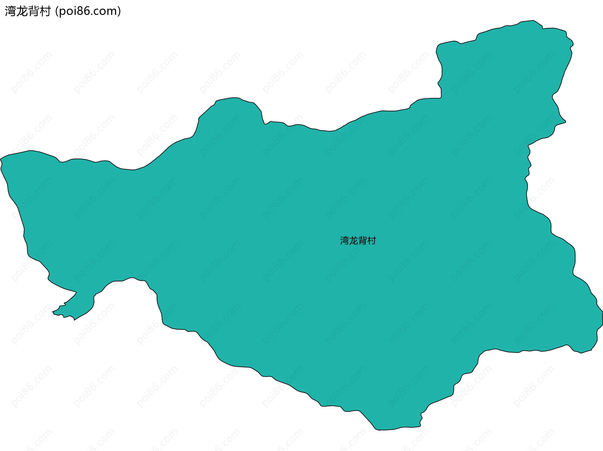 湾龙背村边界地图