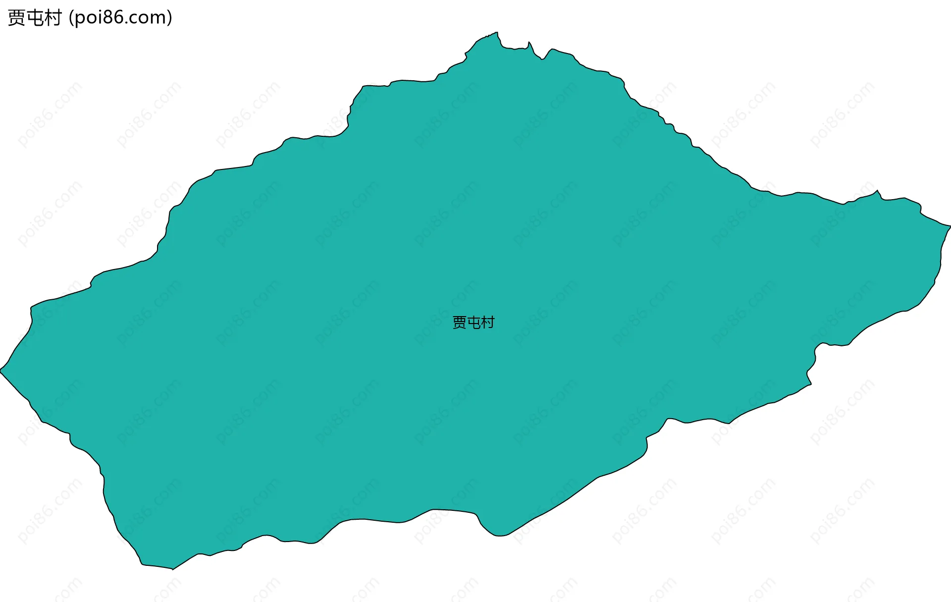 贾屯村边界地图