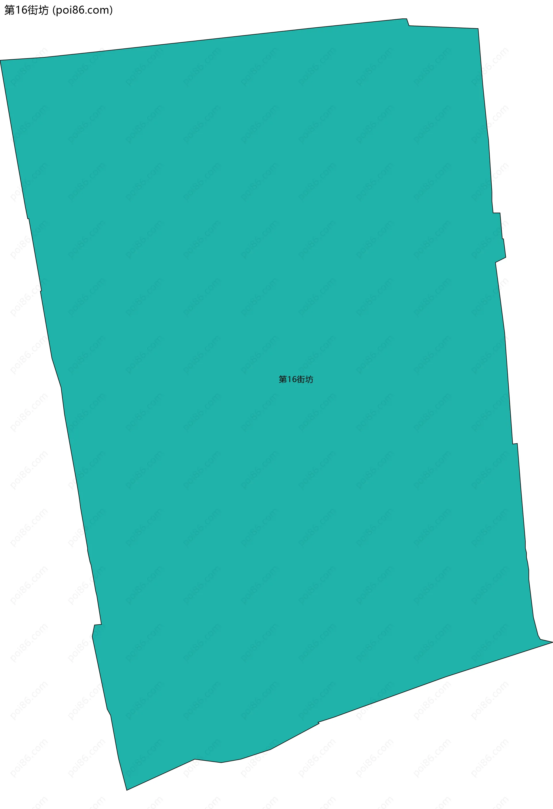第16街坊边界地图