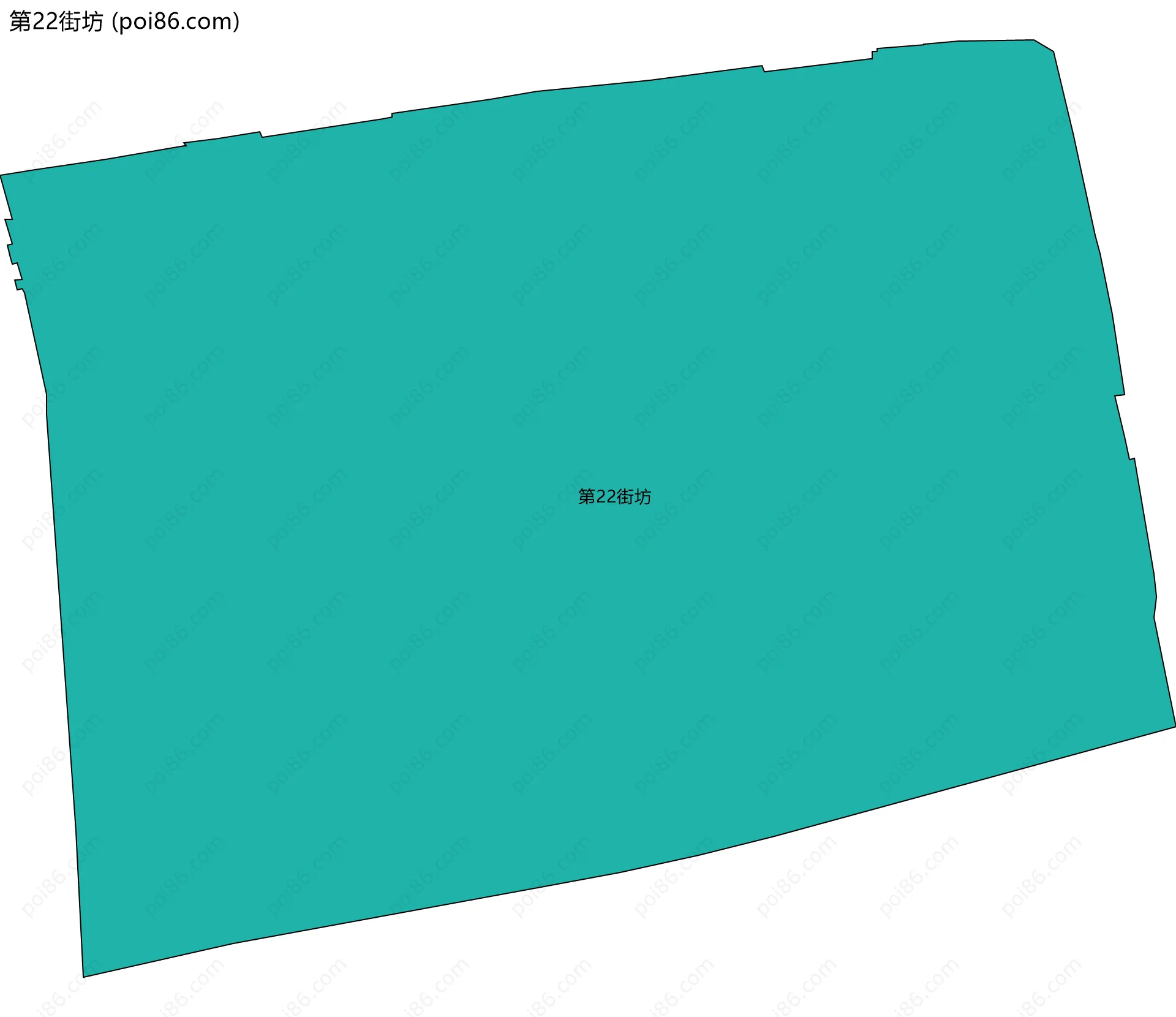 第22街坊边界地图