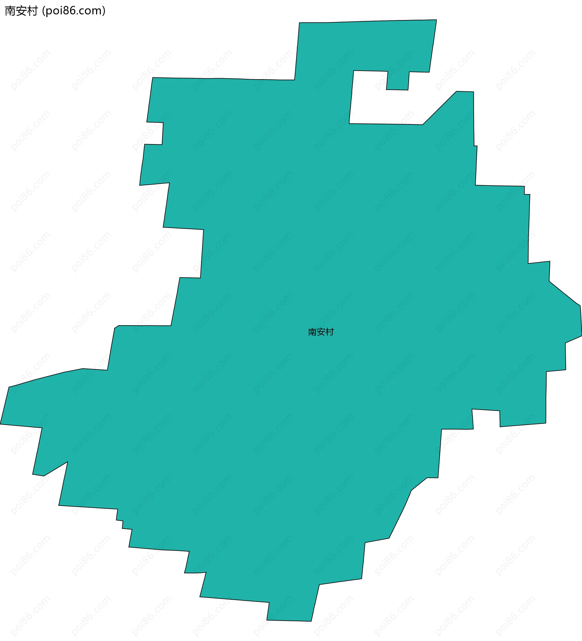 南安村边界地图