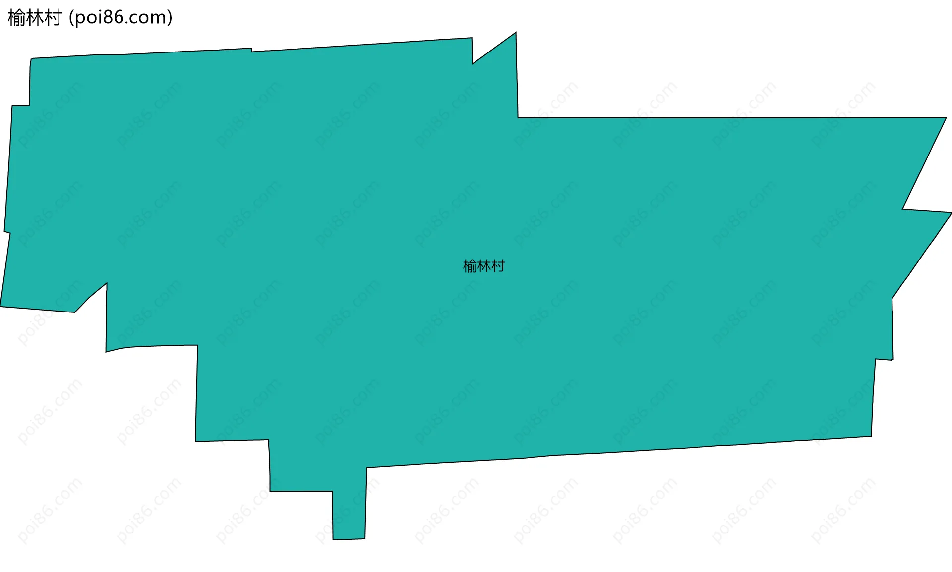 榆林村边界地图