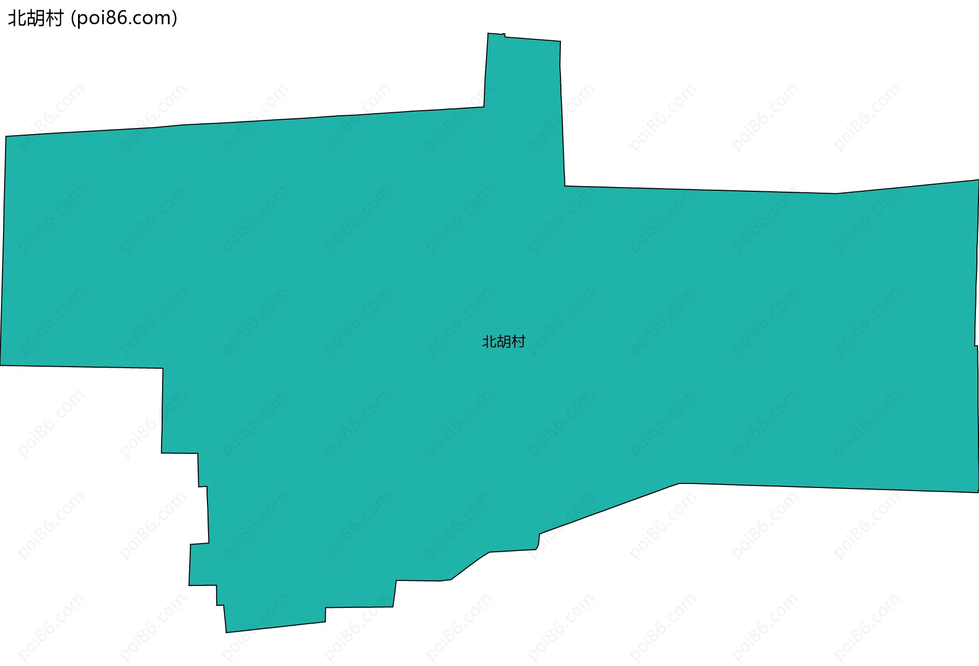 北胡村边界地图