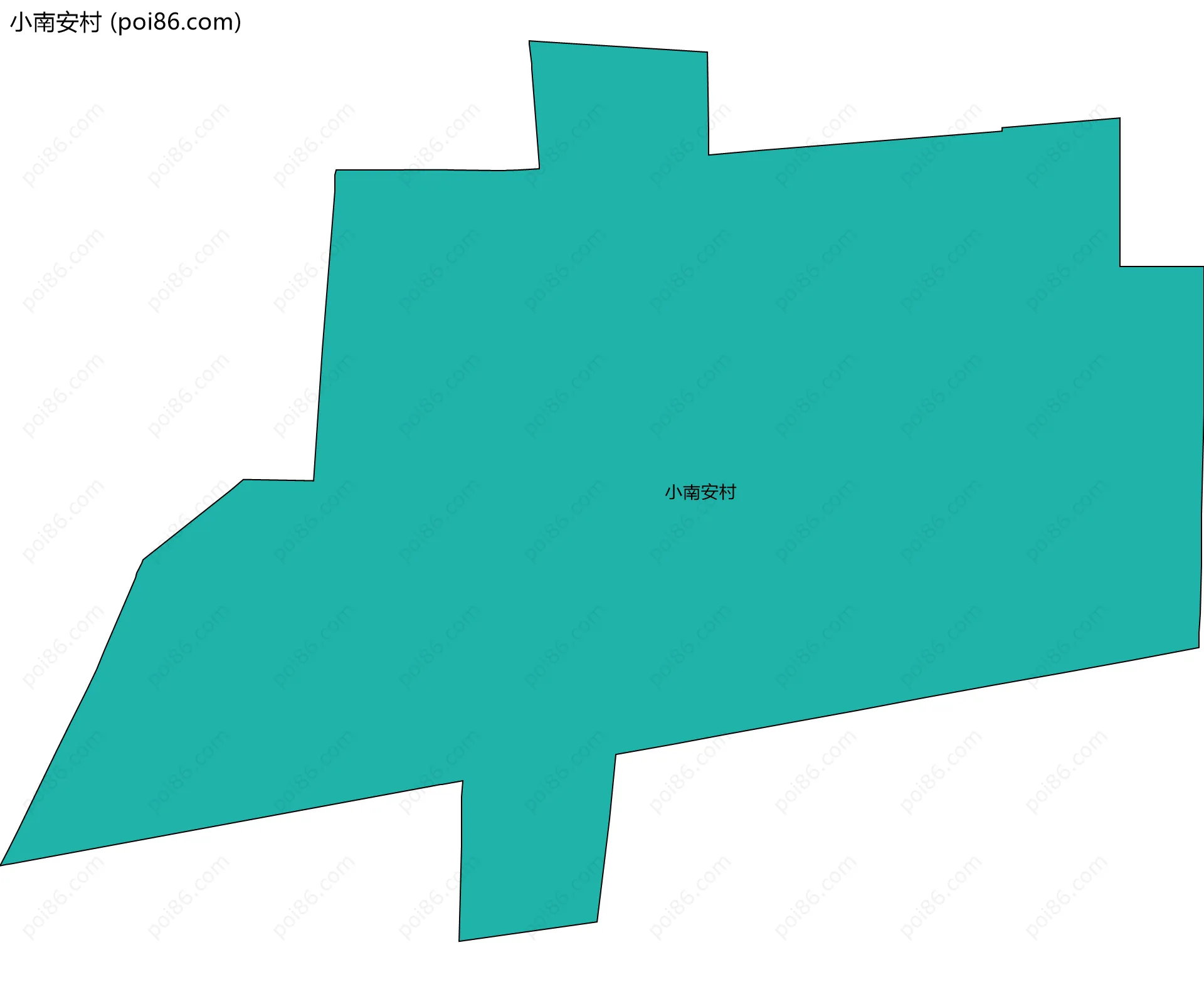 小南安村边界地图