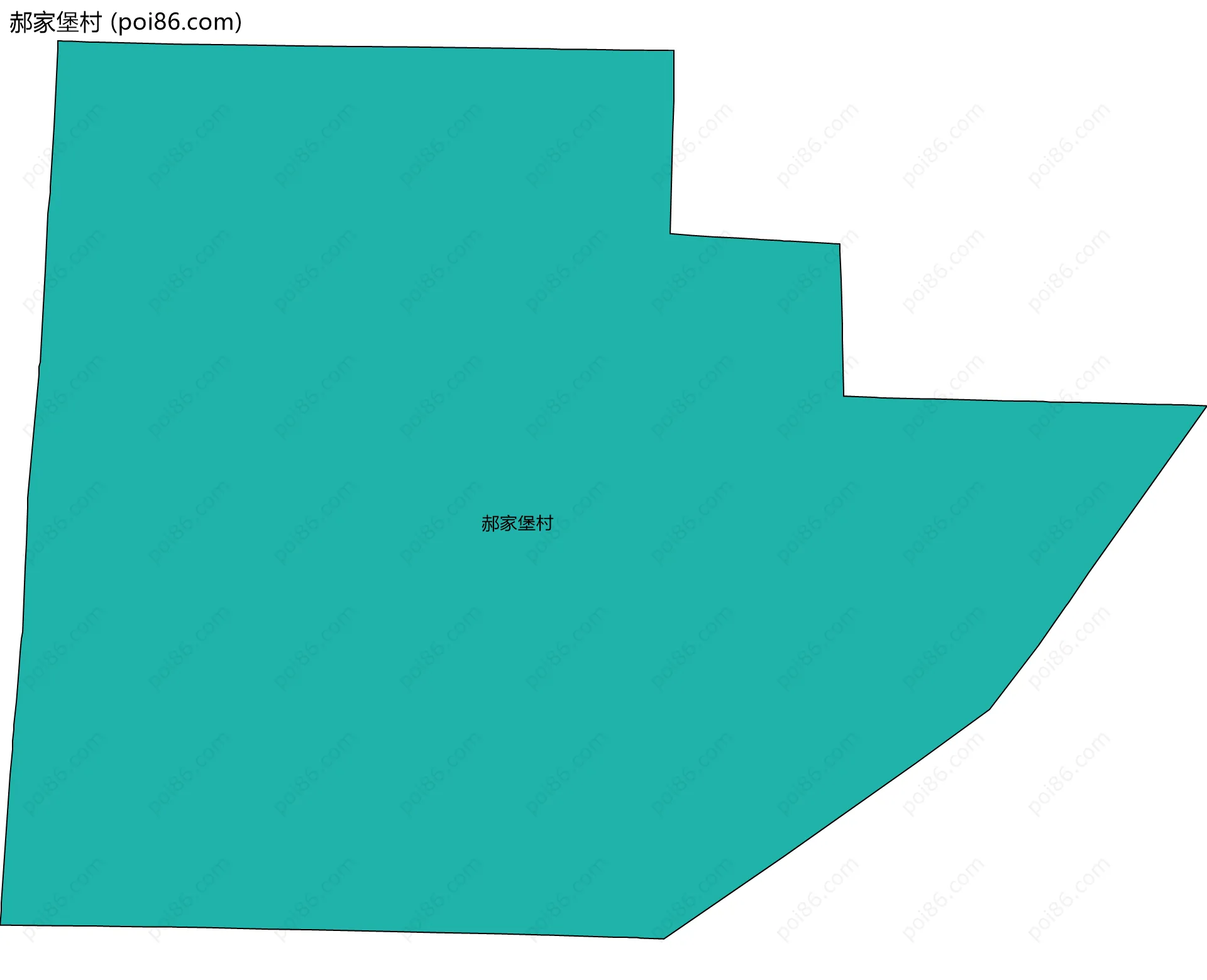 郝家堡村边界地图