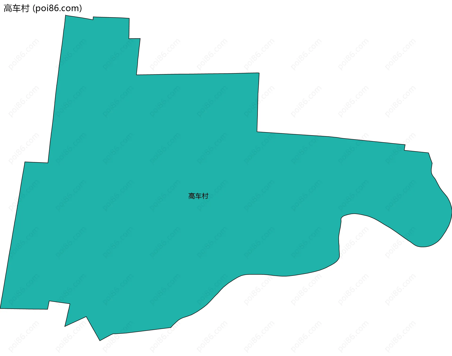 高车村边界地图