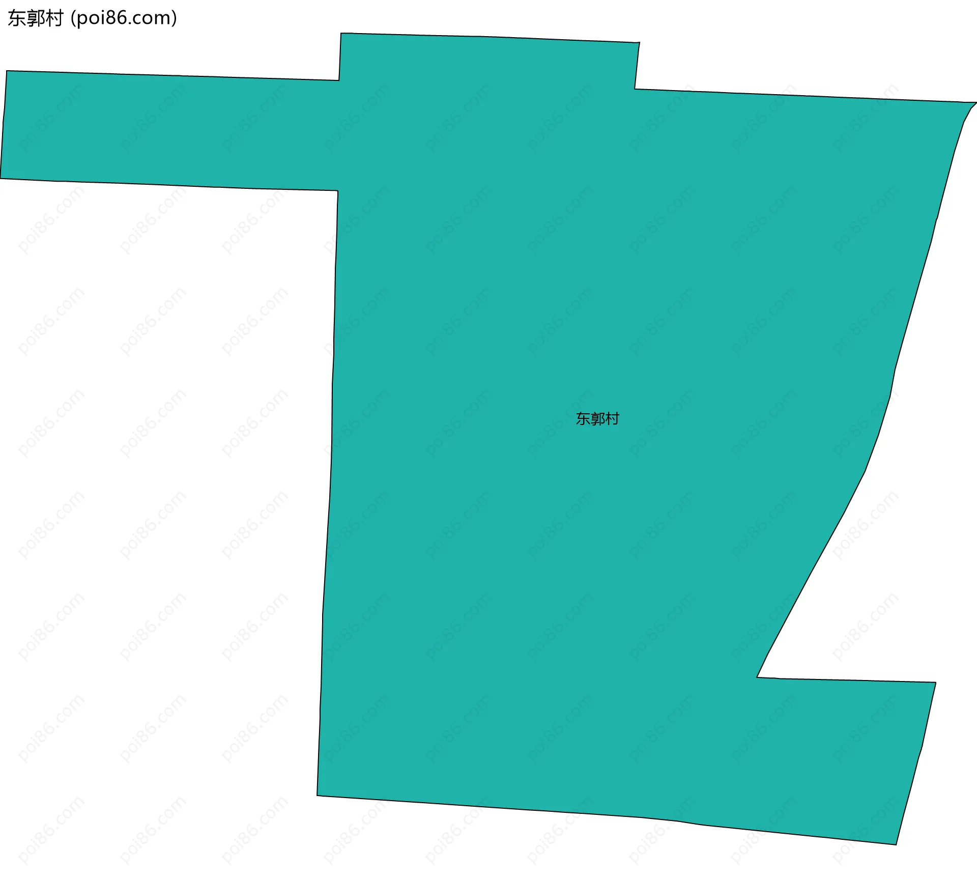 东郭村边界地图