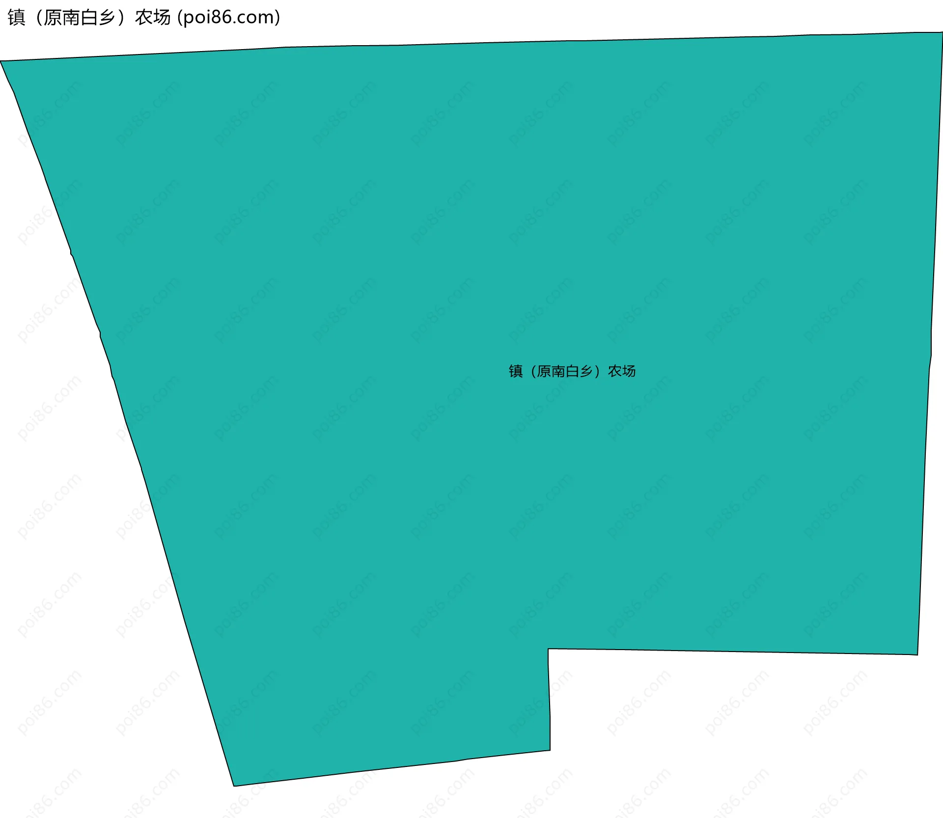 镇（原南白乡）农场边界地图