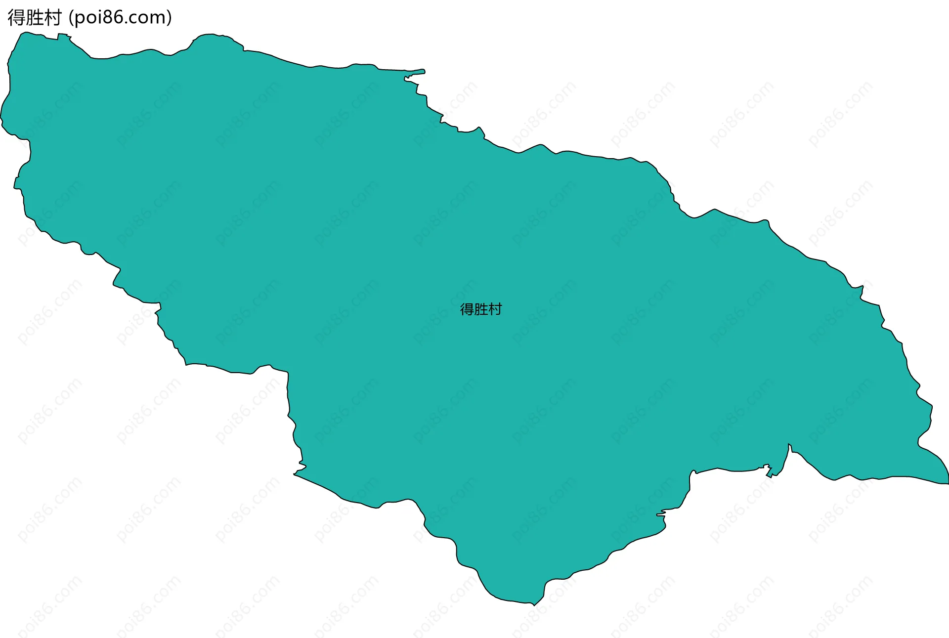 得胜村边界地图