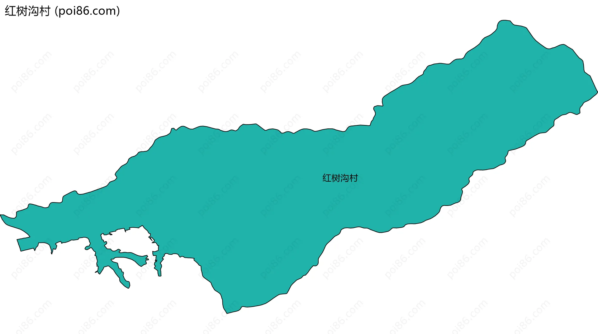 红树沟村边界地图