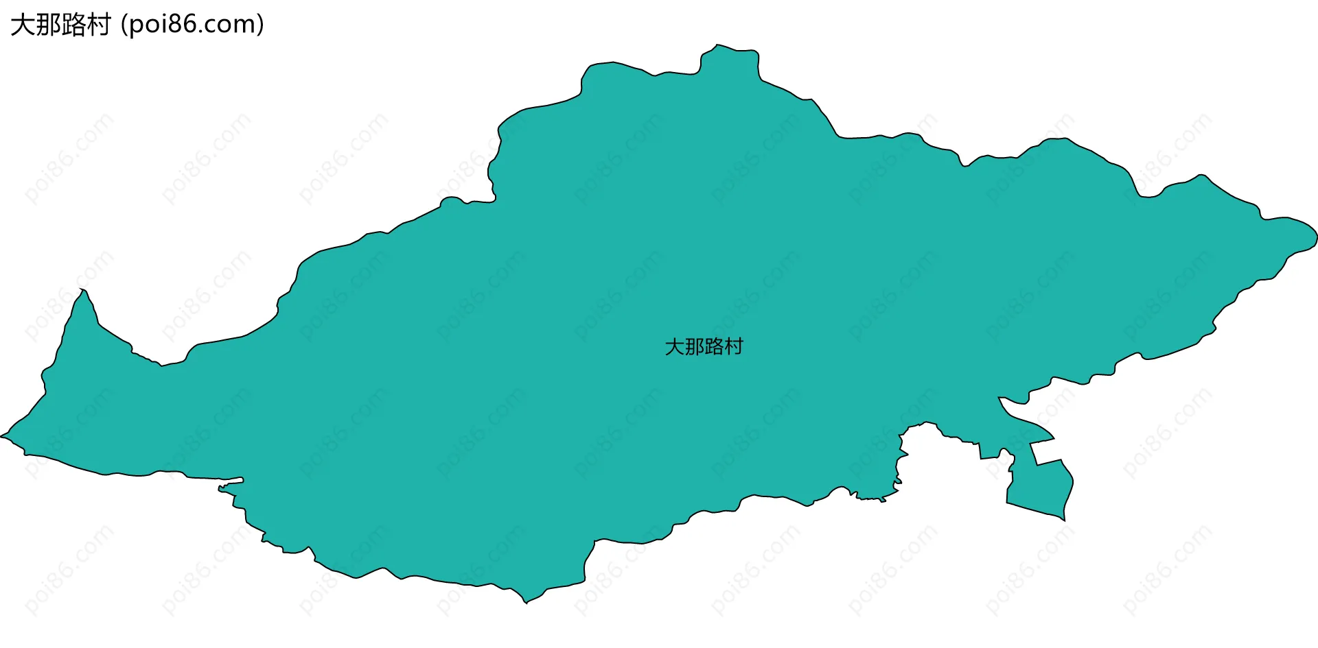 大那路村边界地图