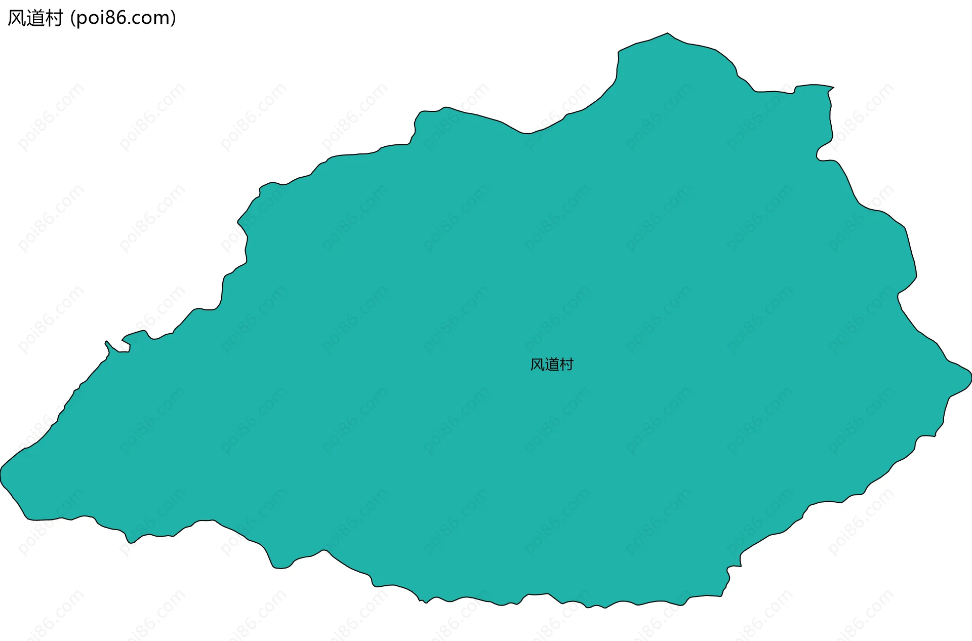 风道村边界地图