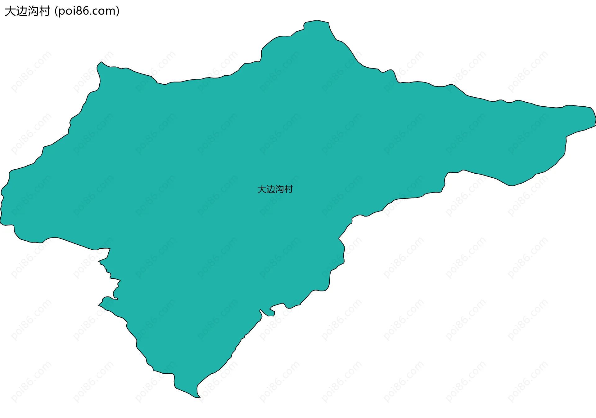 大边沟村边界地图