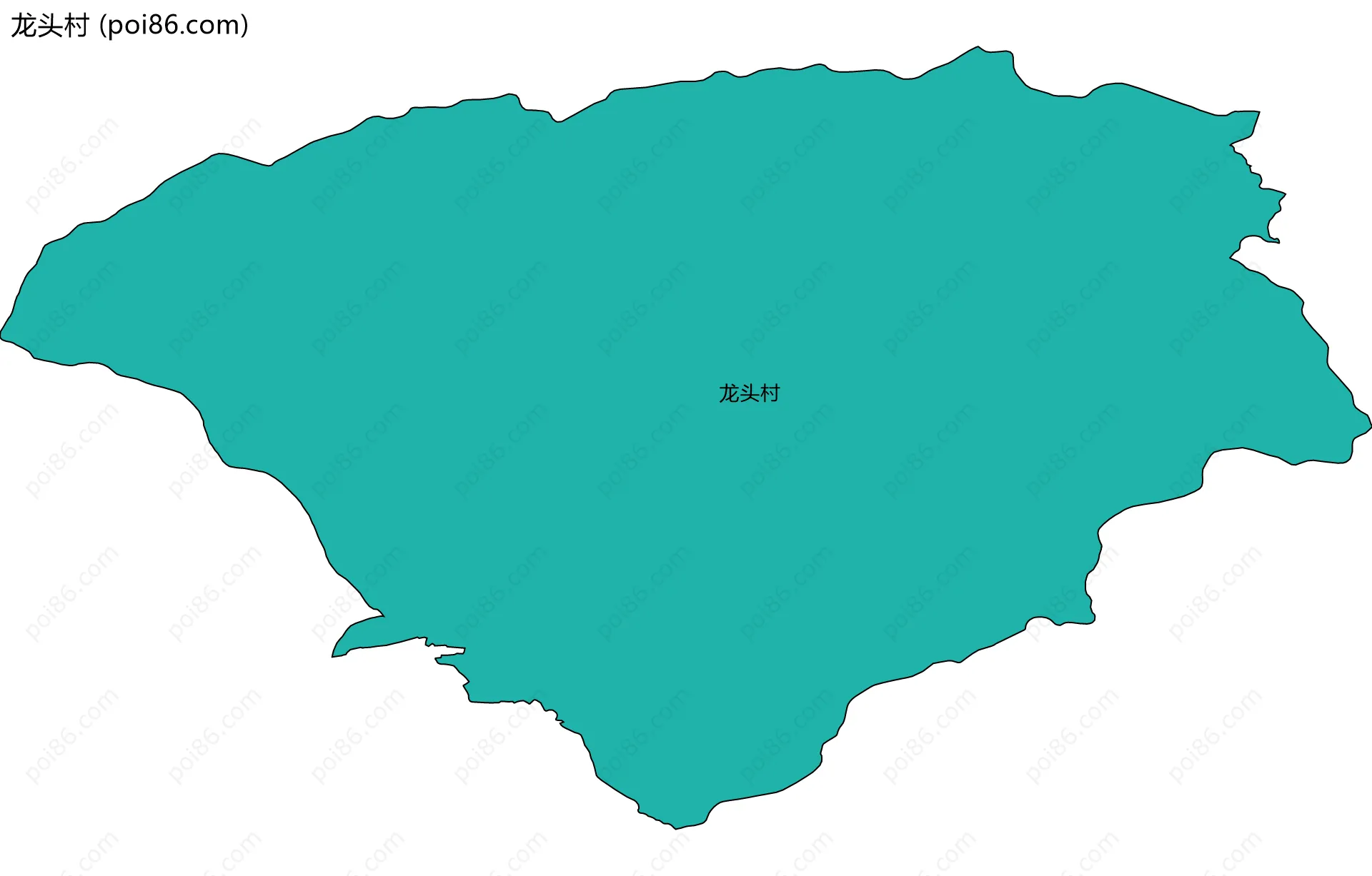 龙头村边界地图