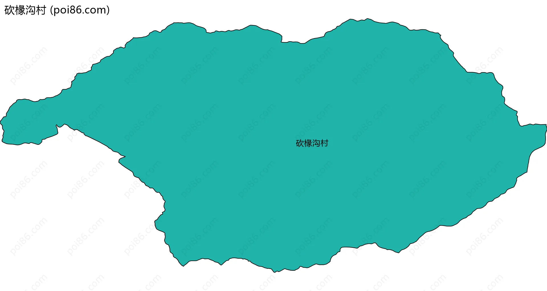 砍椽沟村边界地图