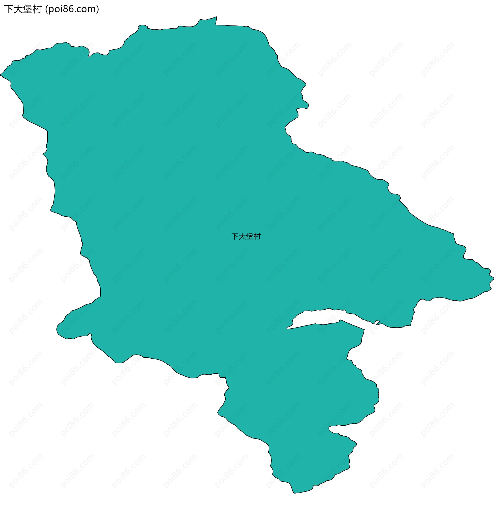 下大堡村边界地图