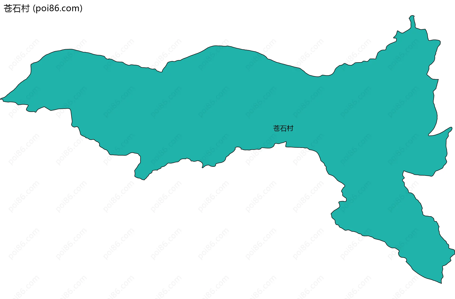 苍石村边界地图