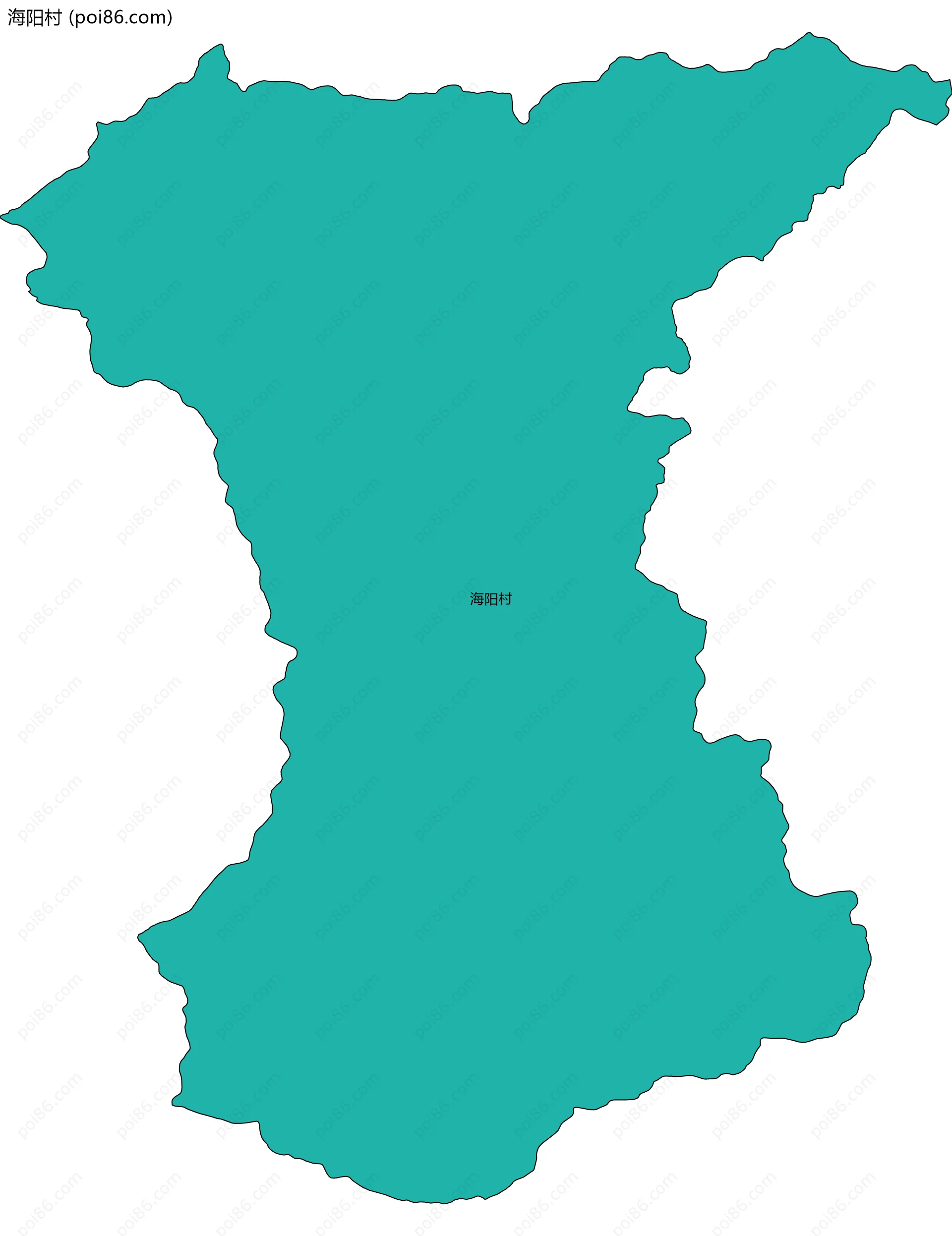 海阳村边界地图