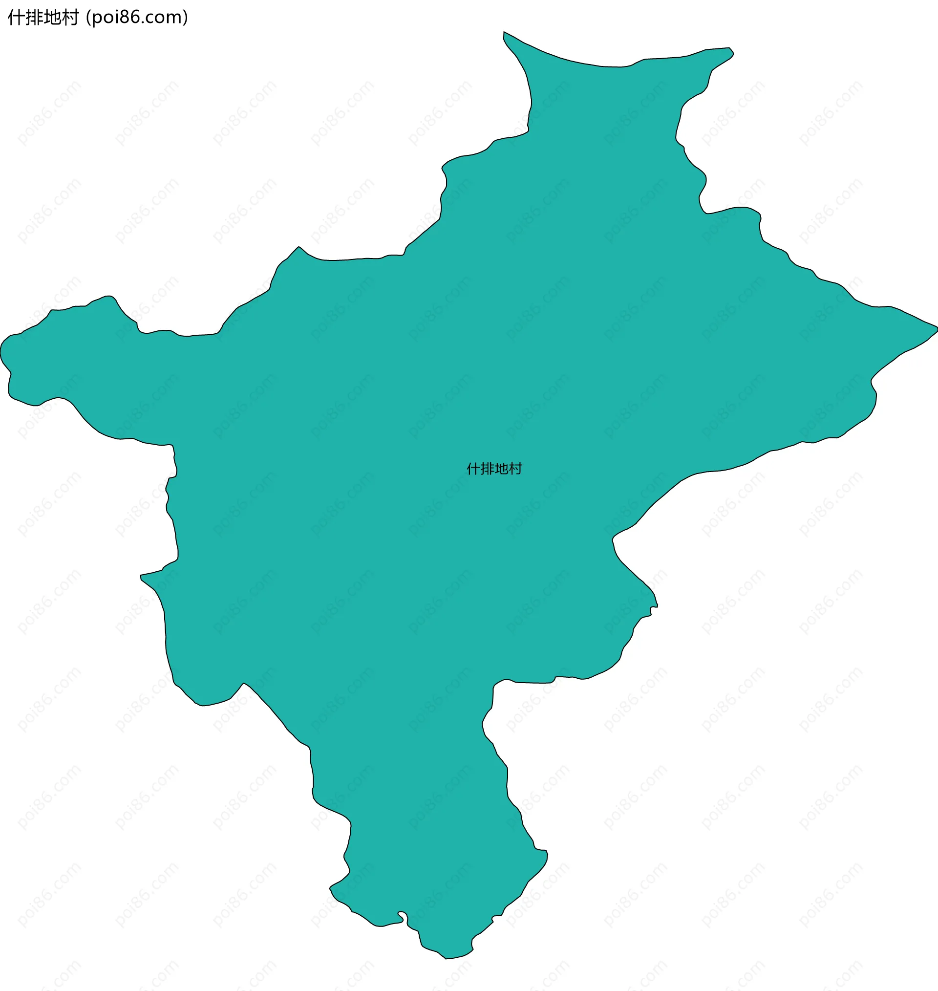 什排地村边界地图