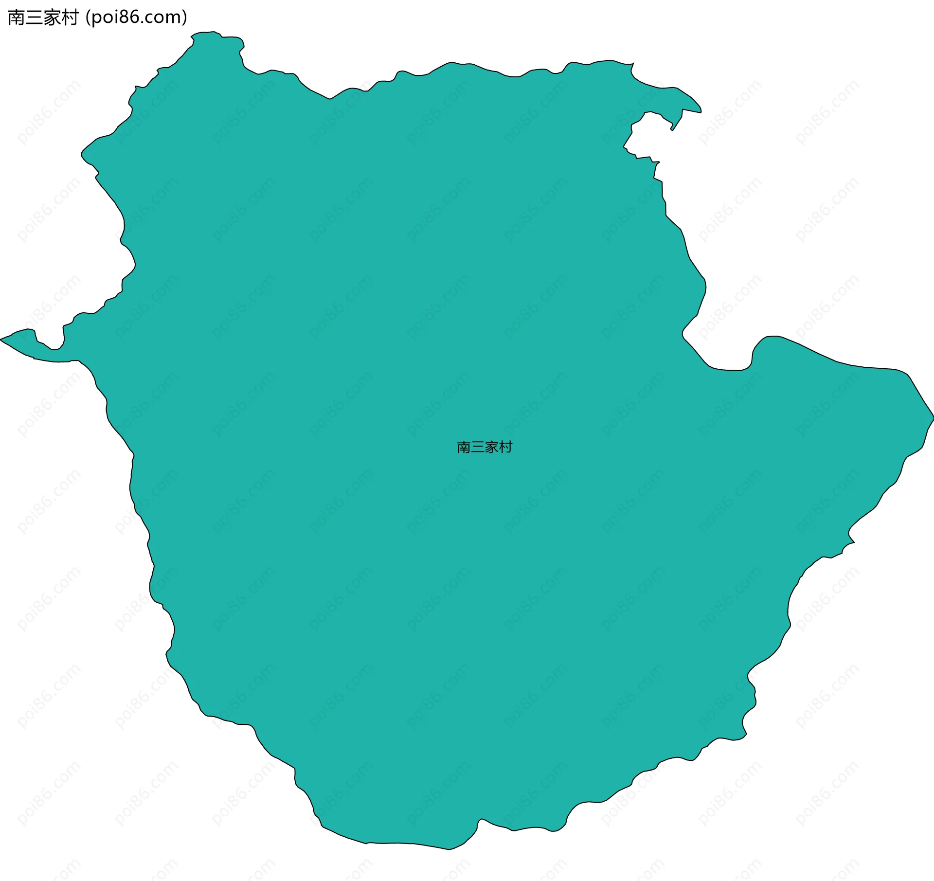 南三家村边界地图