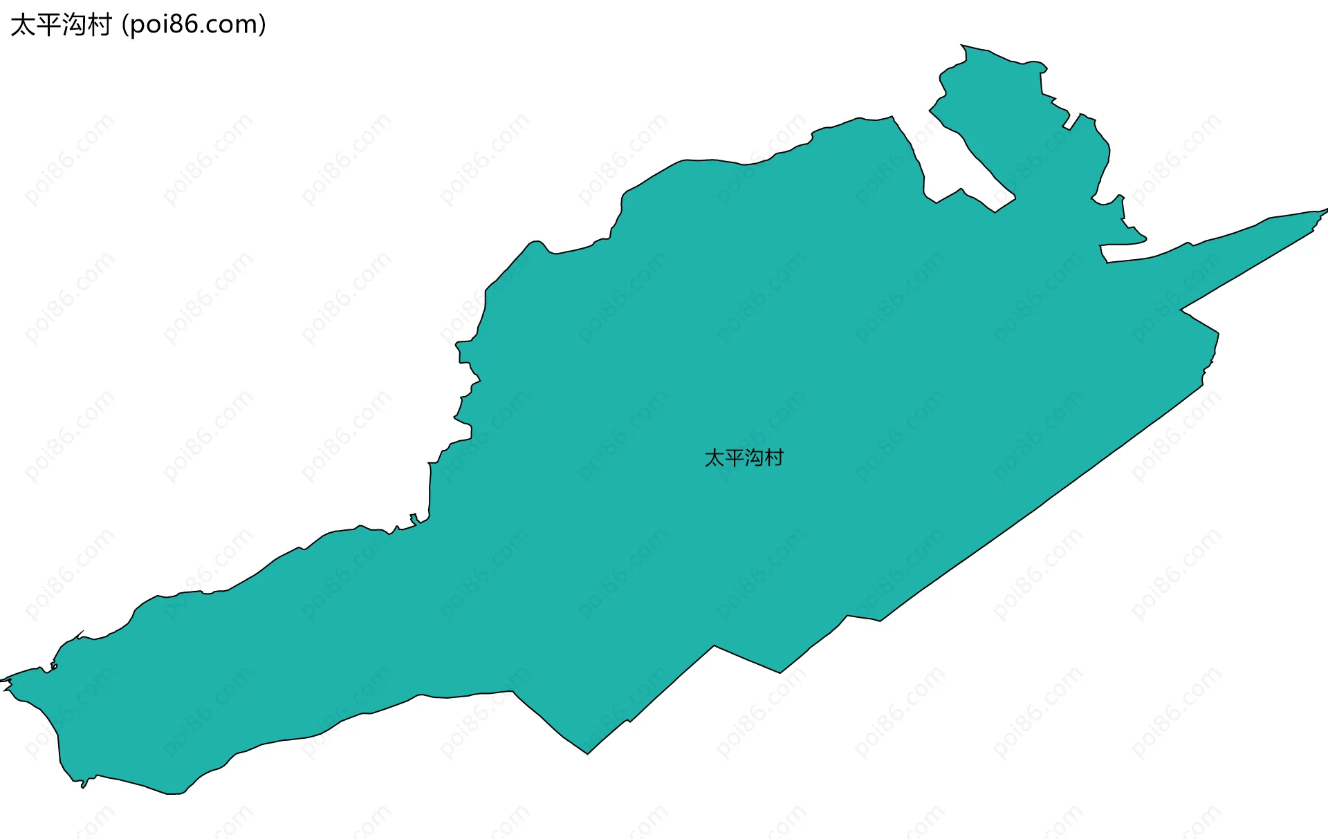 太平沟村边界地图